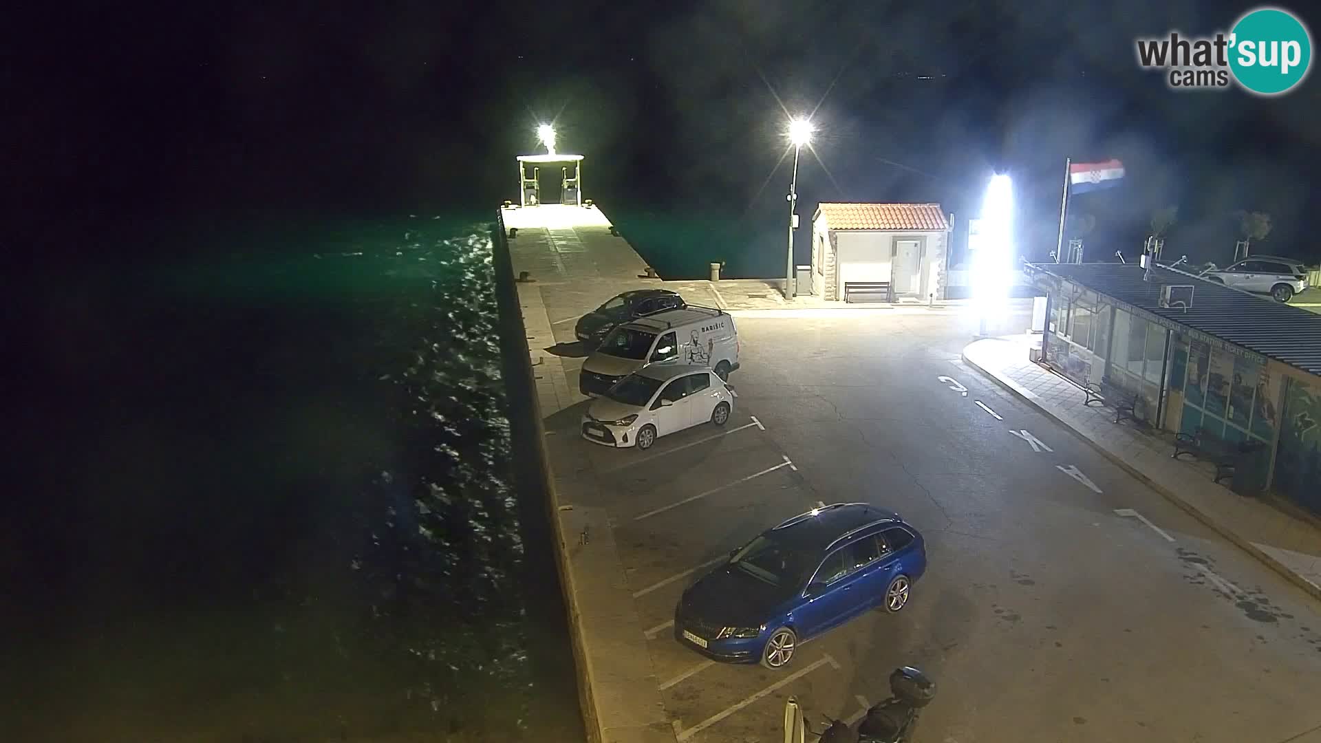 Spletna kamera Bol – Center mesta in marina v živo