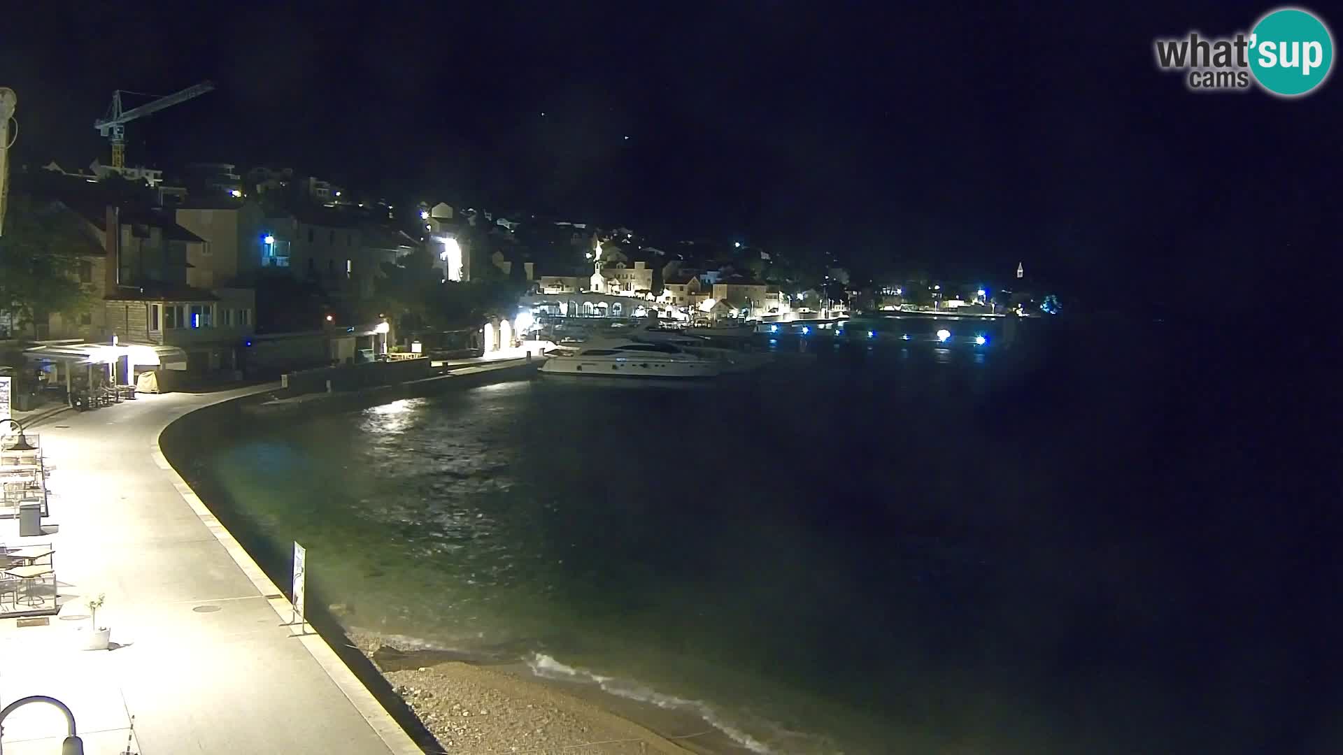 Webcam Bol Centro e Marina – Vista live dal porto di Bol