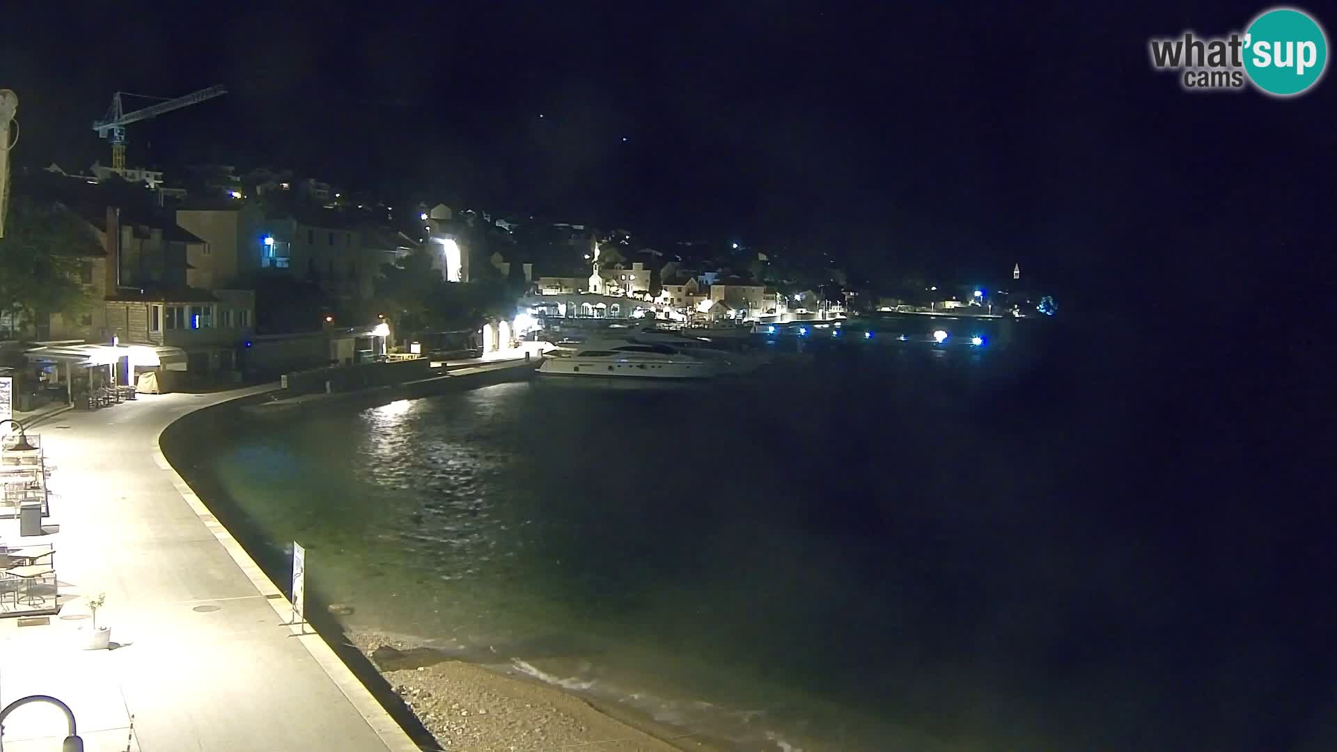 Webcam Bol centre-ville & marina – Vue en direct depuis Bol, île de Brač