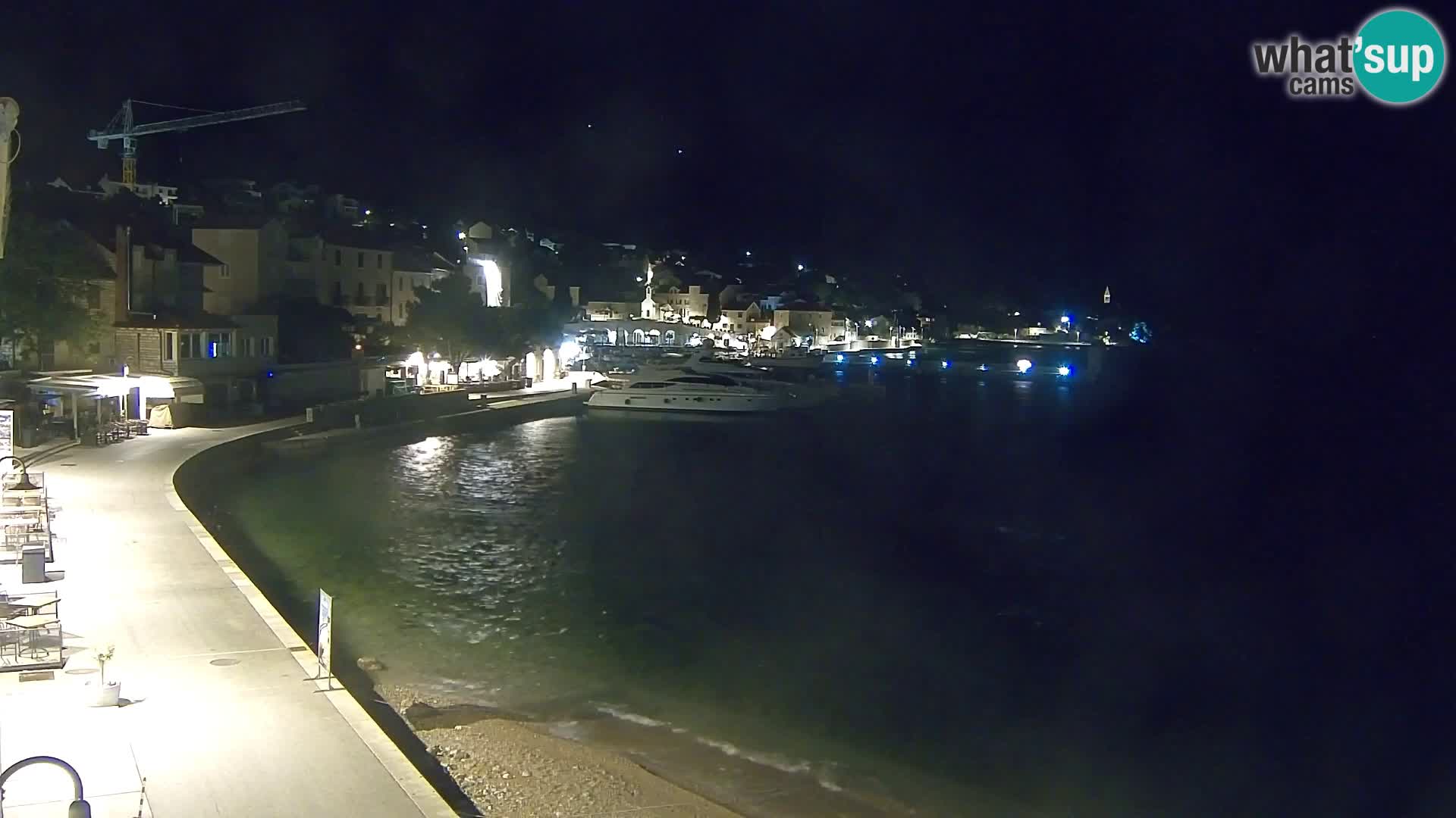 Webcam Bol centre-ville & marina – Vue en direct depuis Bol, île de Brač