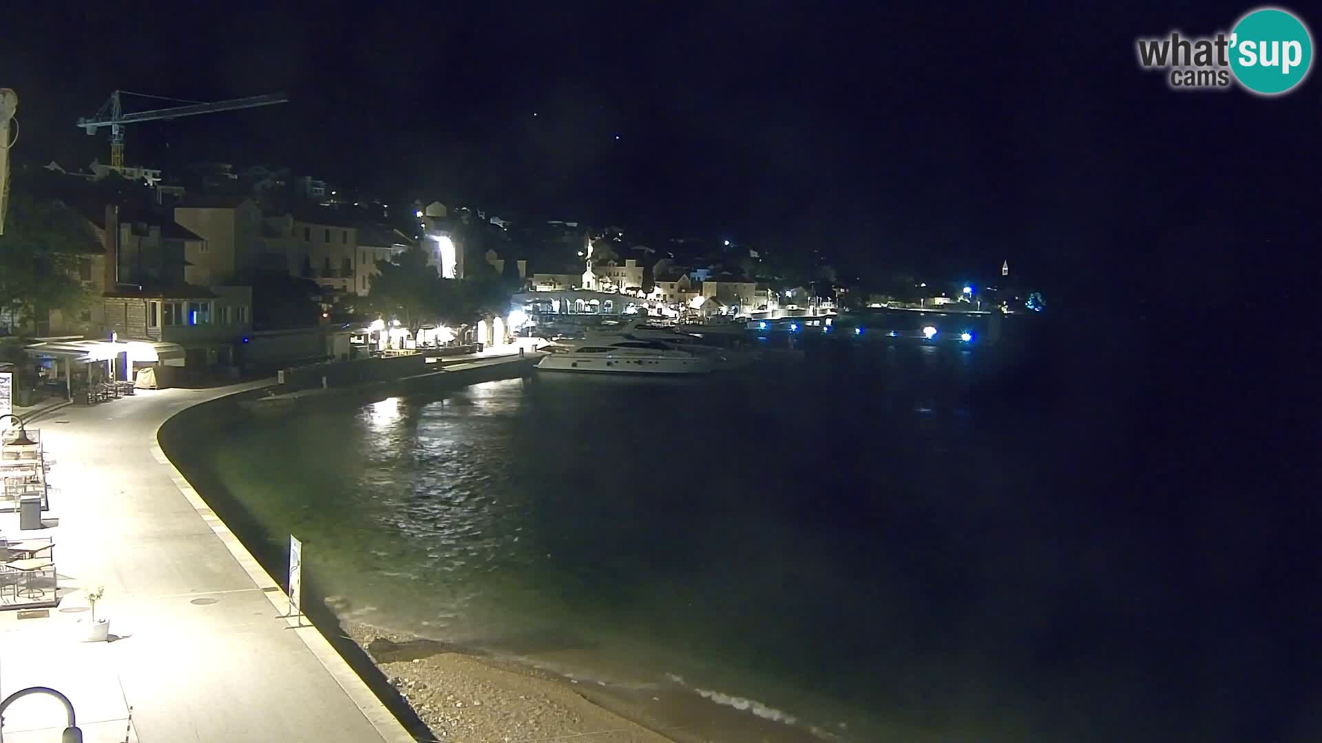 Webcam Bol Centro e Marina – Vista live dal porto di Bol