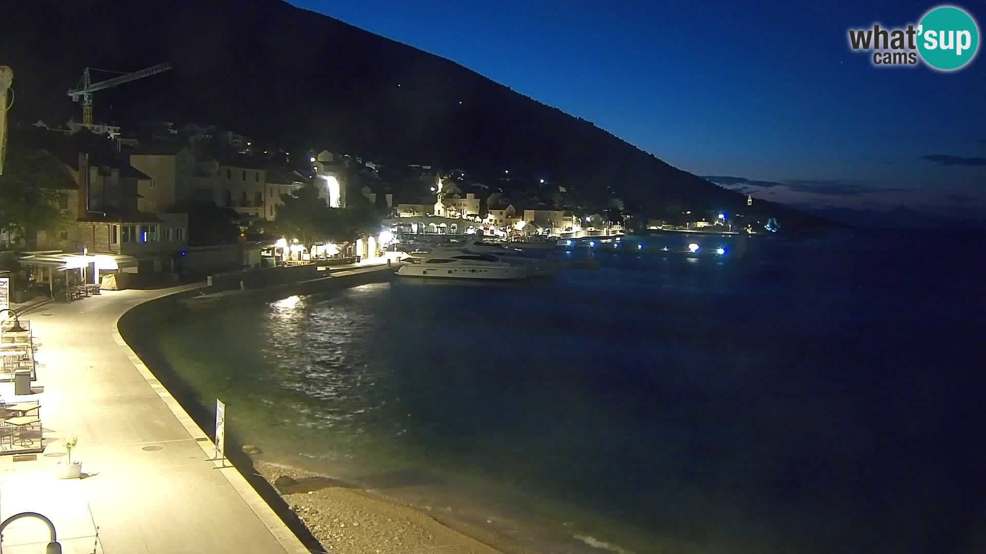 Webcam Bol Centre-Ville & Marina – Vue en direct depuis Bol, île de Brač