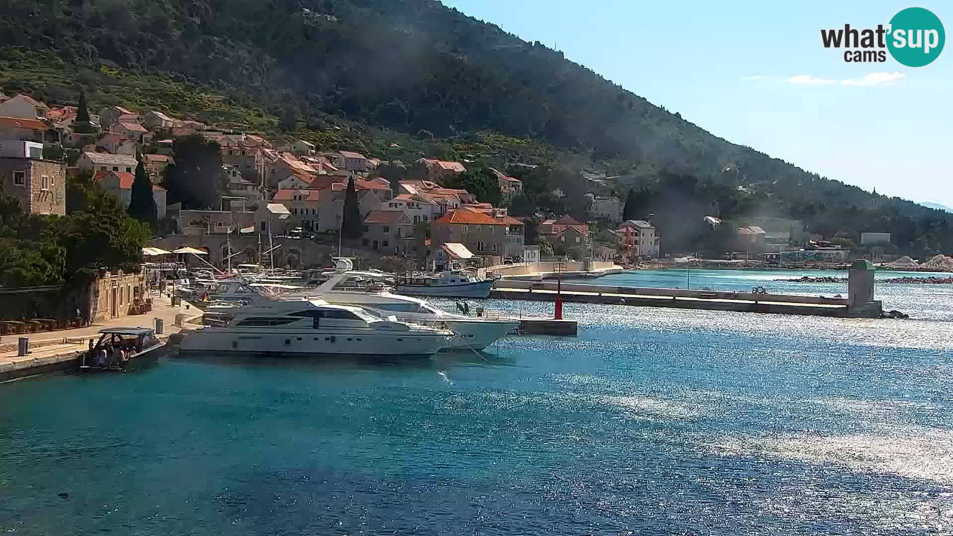 Webcam Bol Centre-Ville & Marina – Vue en direct depuis Bol, île de Brač