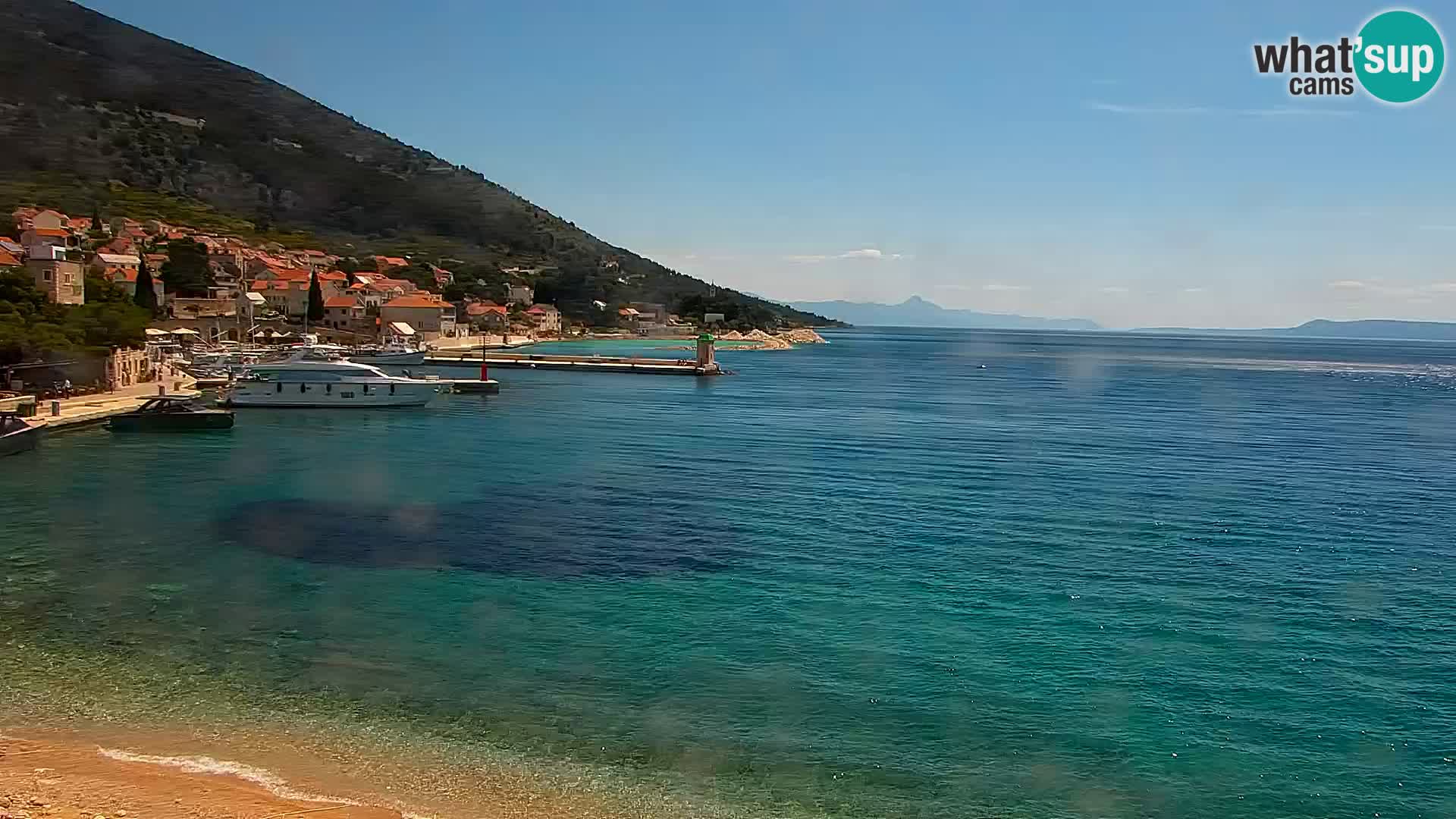Webcam Bol Centre-Ville & Marina – Vue en direct depuis Bol, île de Brač