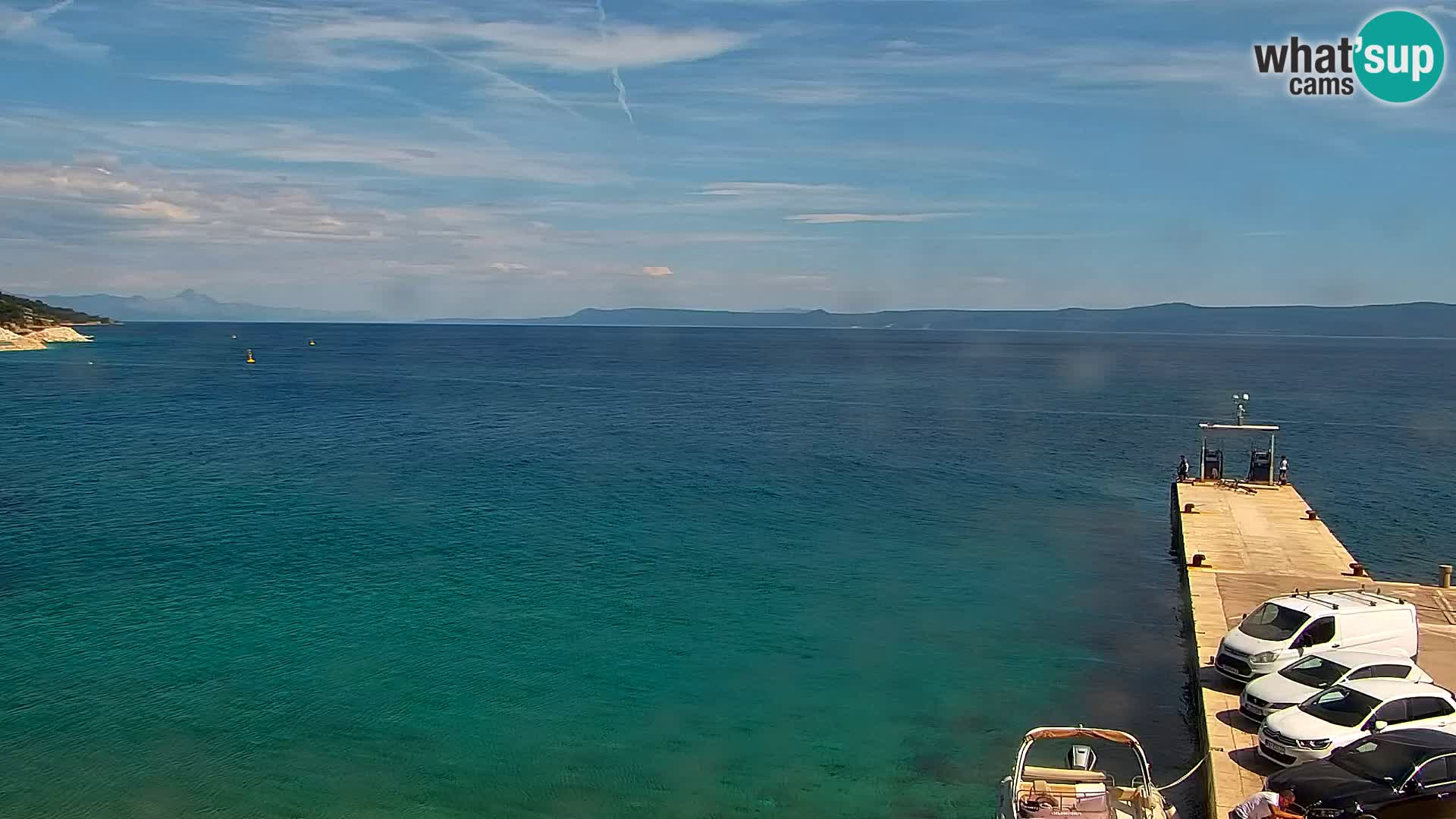 Webcam Bol Centro e Marina – Vista live dal porto di Bol