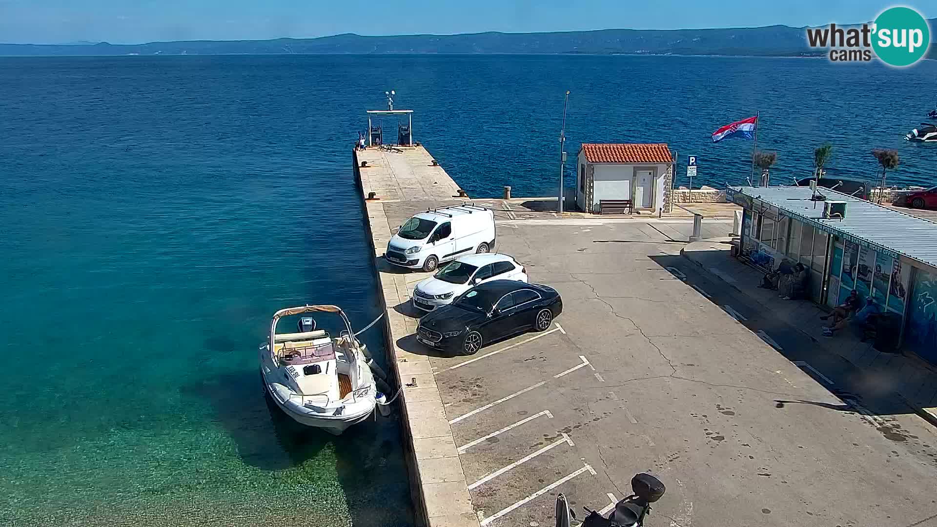 Webcam Bol centre-ville & marina – Vue en direct depuis Bol, île de Brač
