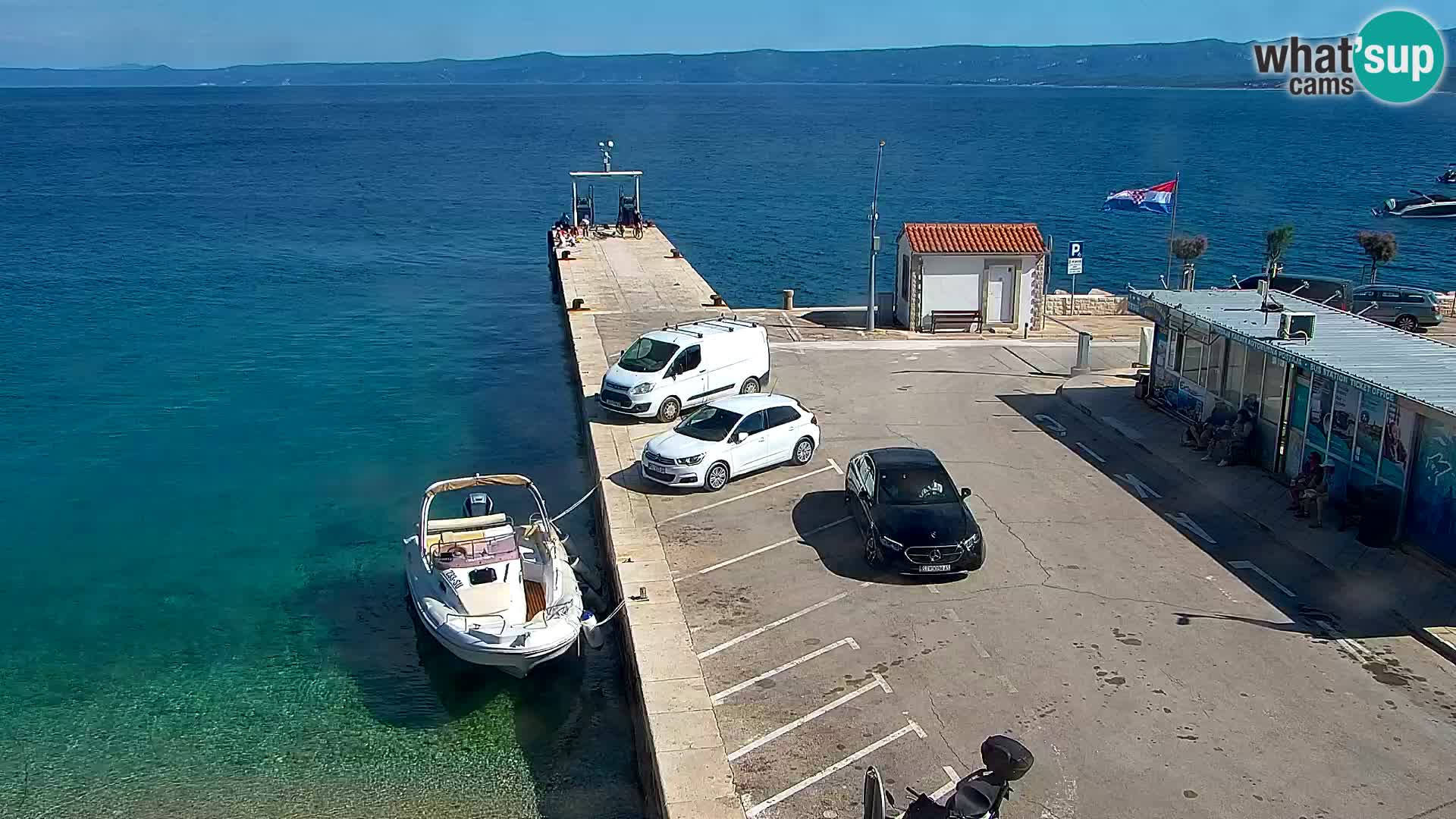 Webcam Bol Centre-Ville & Marina – Vue en direct depuis Bol, île de Brač