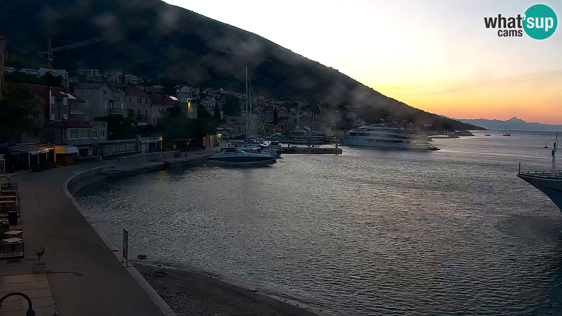 Webcam Bol Centre-Ville & Marina – Vue en direct depuis Bol, île de Brač