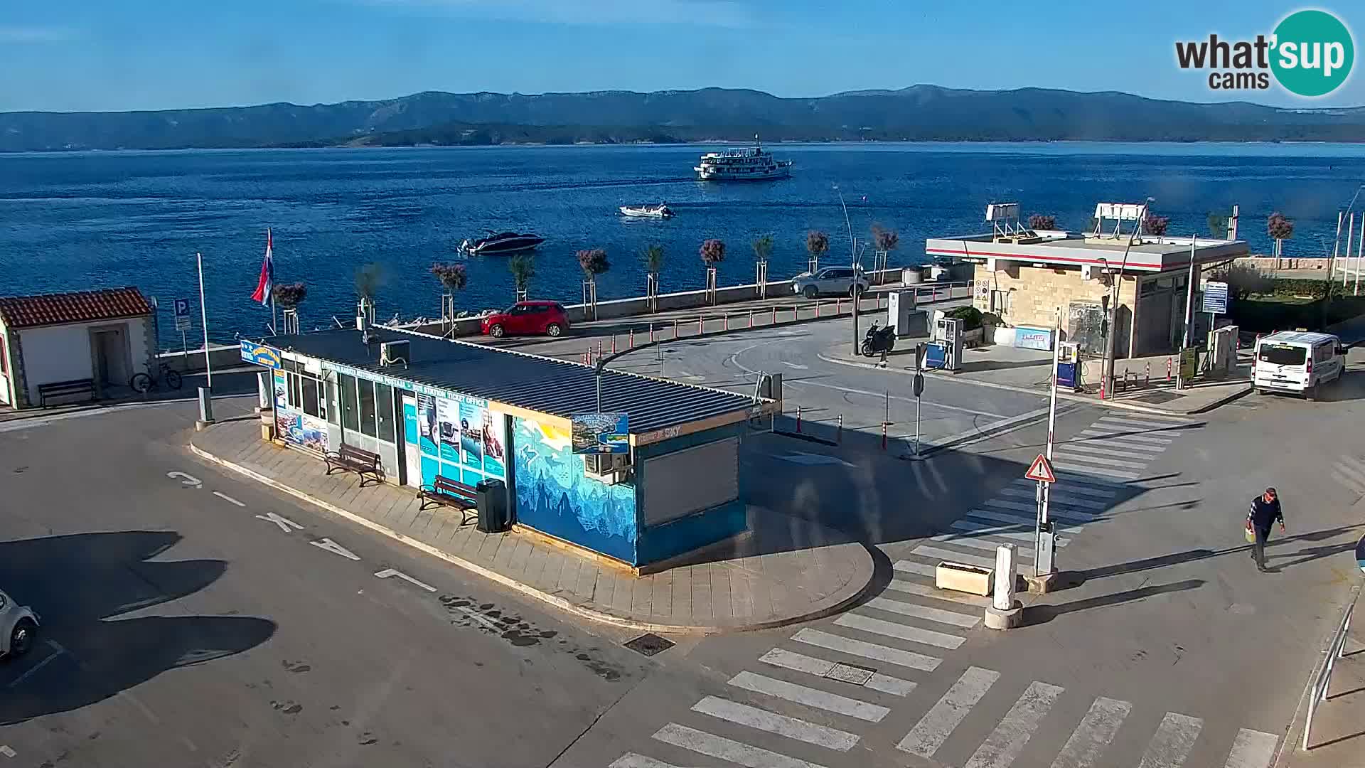 Webcam Bol centre-ville & marina – Vue en direct depuis Bol, île de Brač