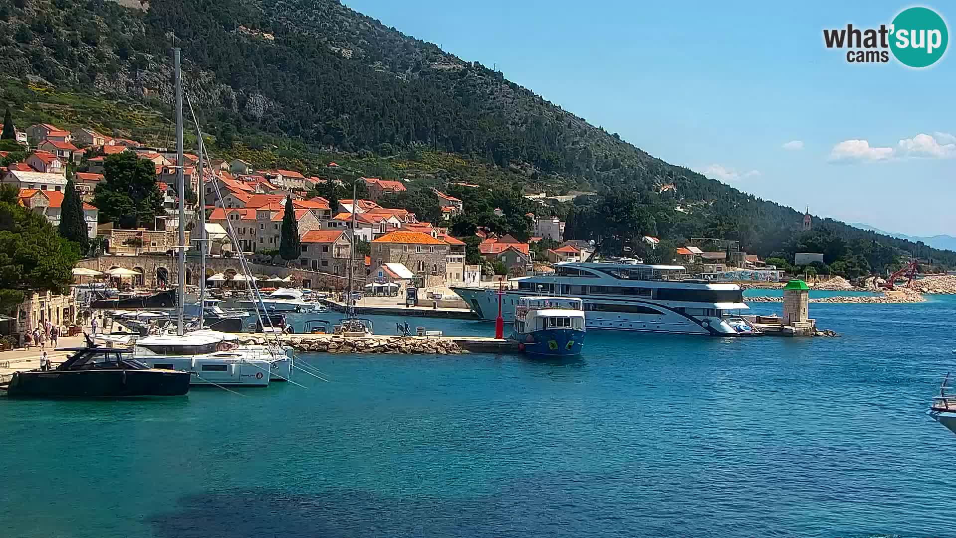 Webcam Bol Town Center & Marina – Live View from Bol, Brač