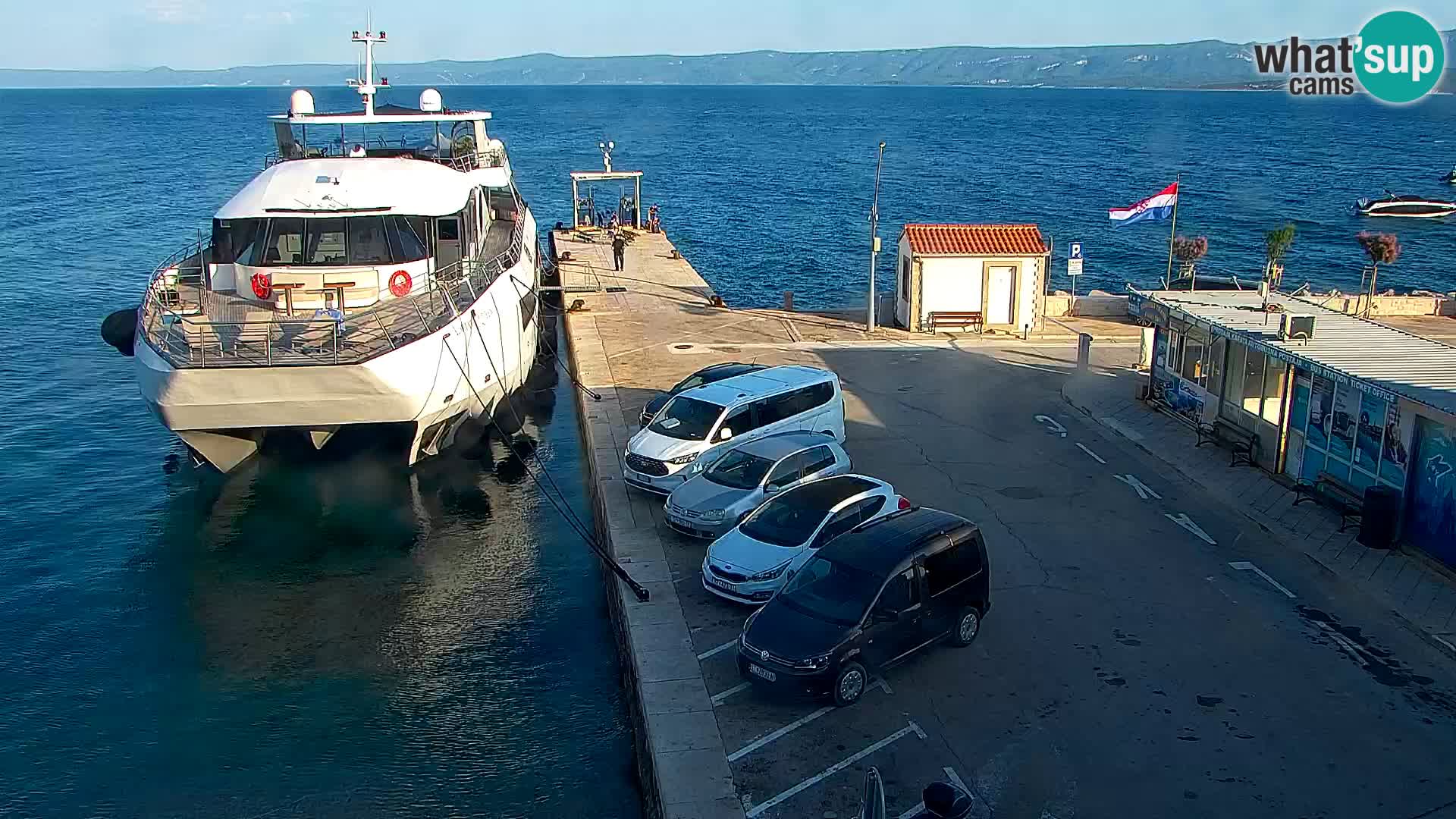 Webcam Bol centre-ville & marina – Vue en direct depuis Bol, île de Brač
