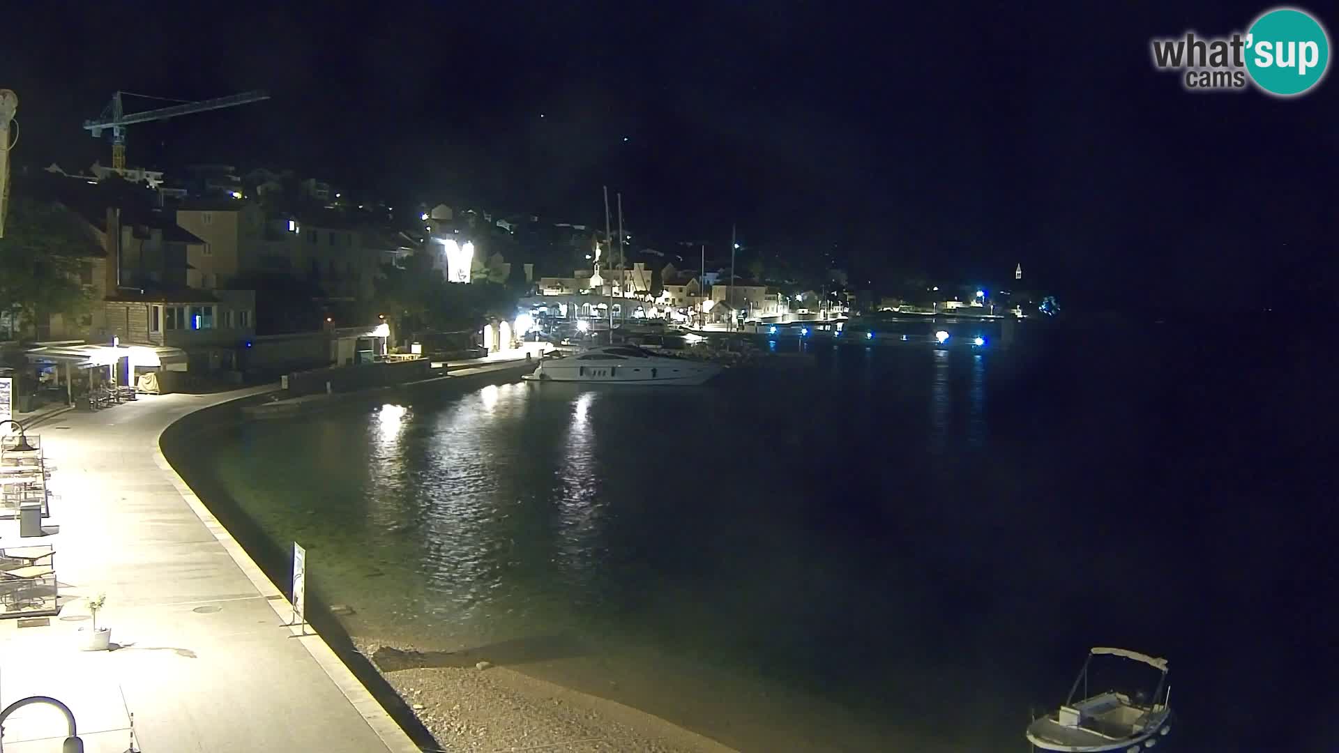 Webcam Bol centre-ville & marina – Vue en direct depuis Bol, île de Brač