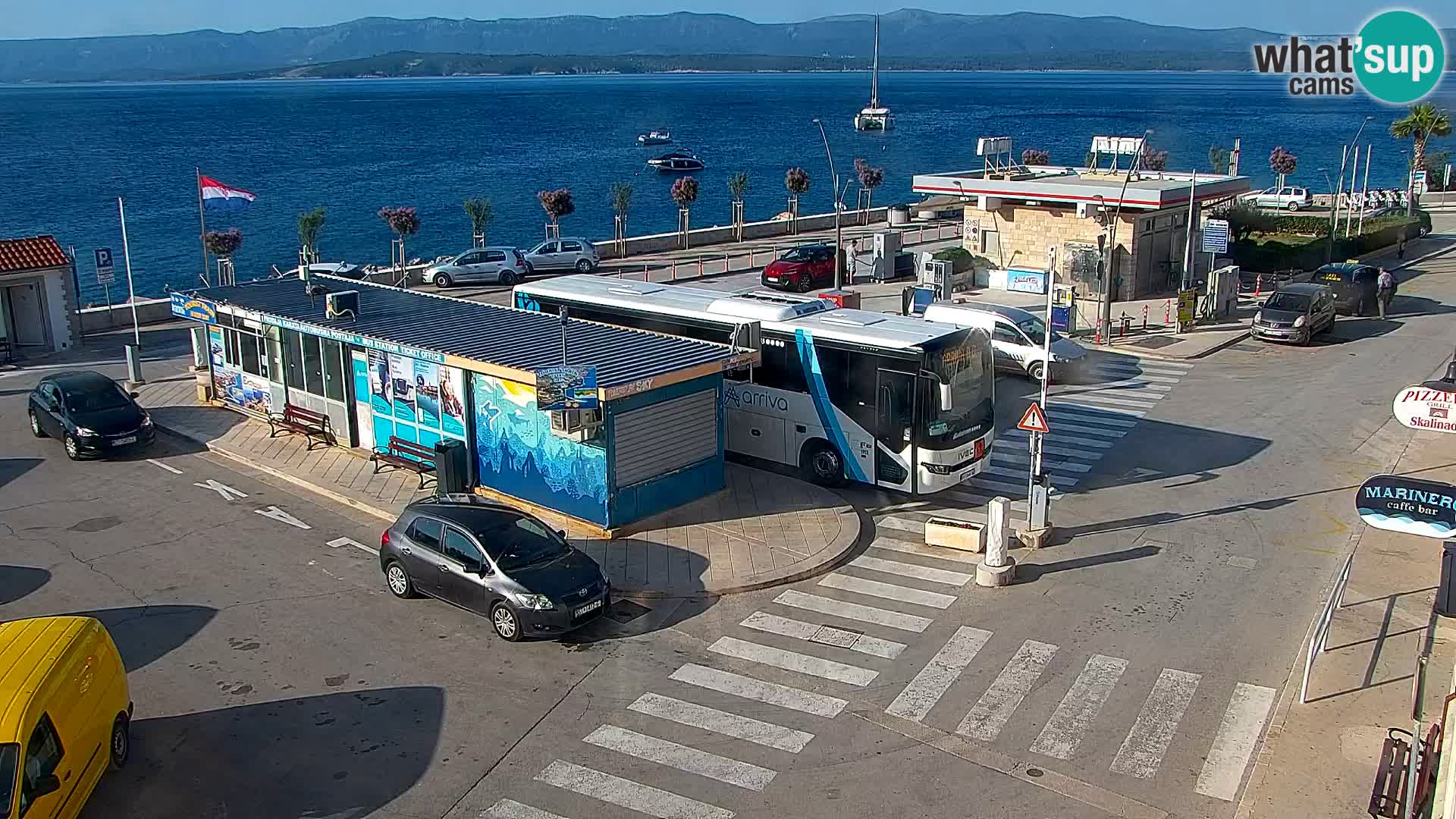 Webcam Bol centre-ville & marina – Vue en direct depuis Bol, île de Brač