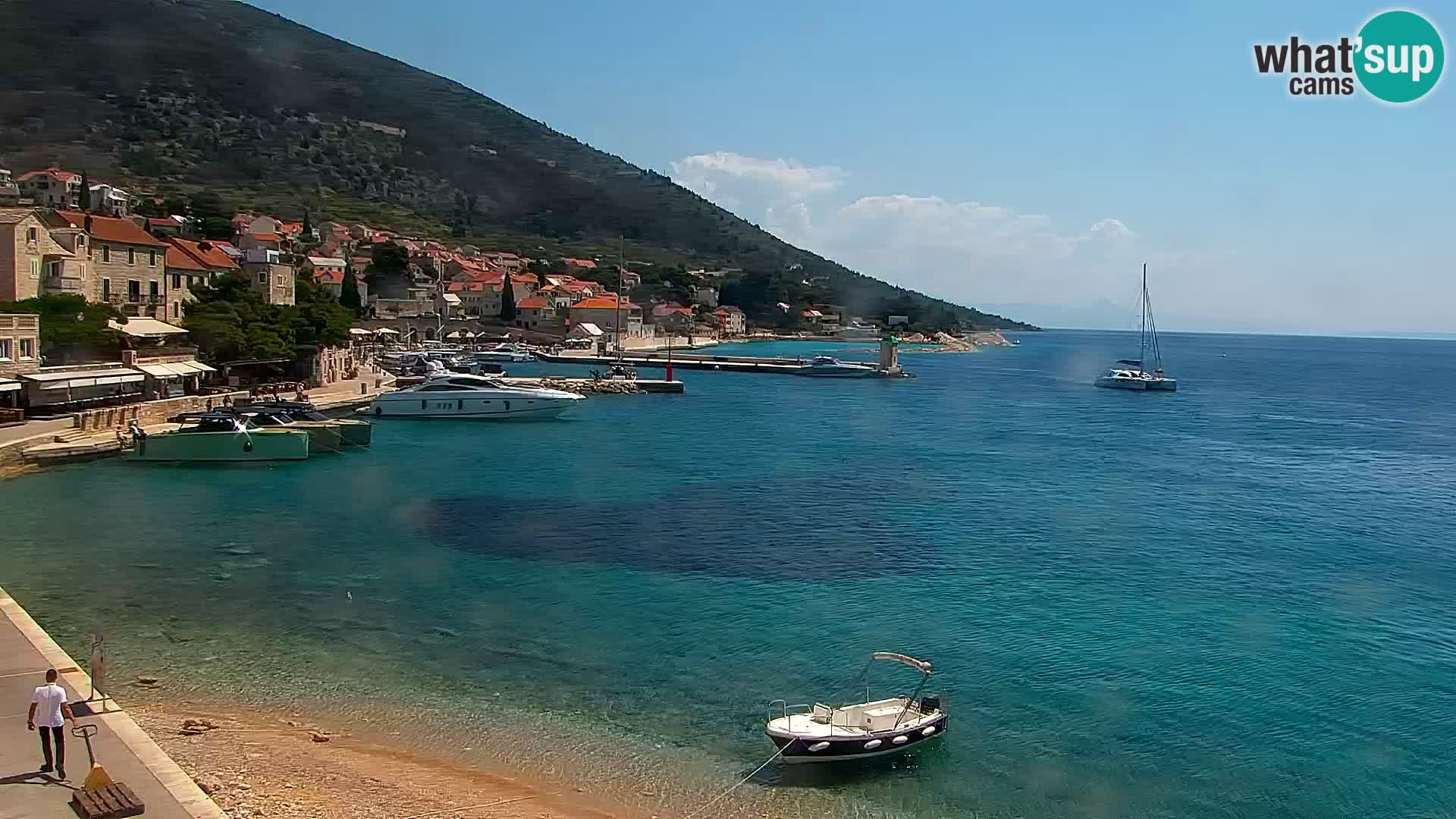 Webcam Bol Hafen & Ortszentrum – Liveblick aus Bol auf der Insel Brač