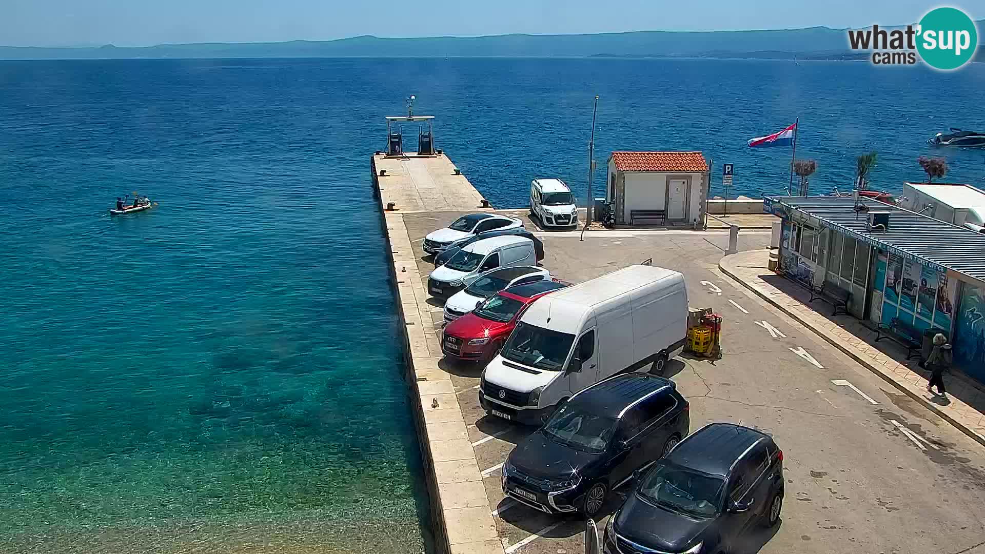 Webcam Bol Centre-Ville & Marina – Vue en direct depuis Bol, île de Brač