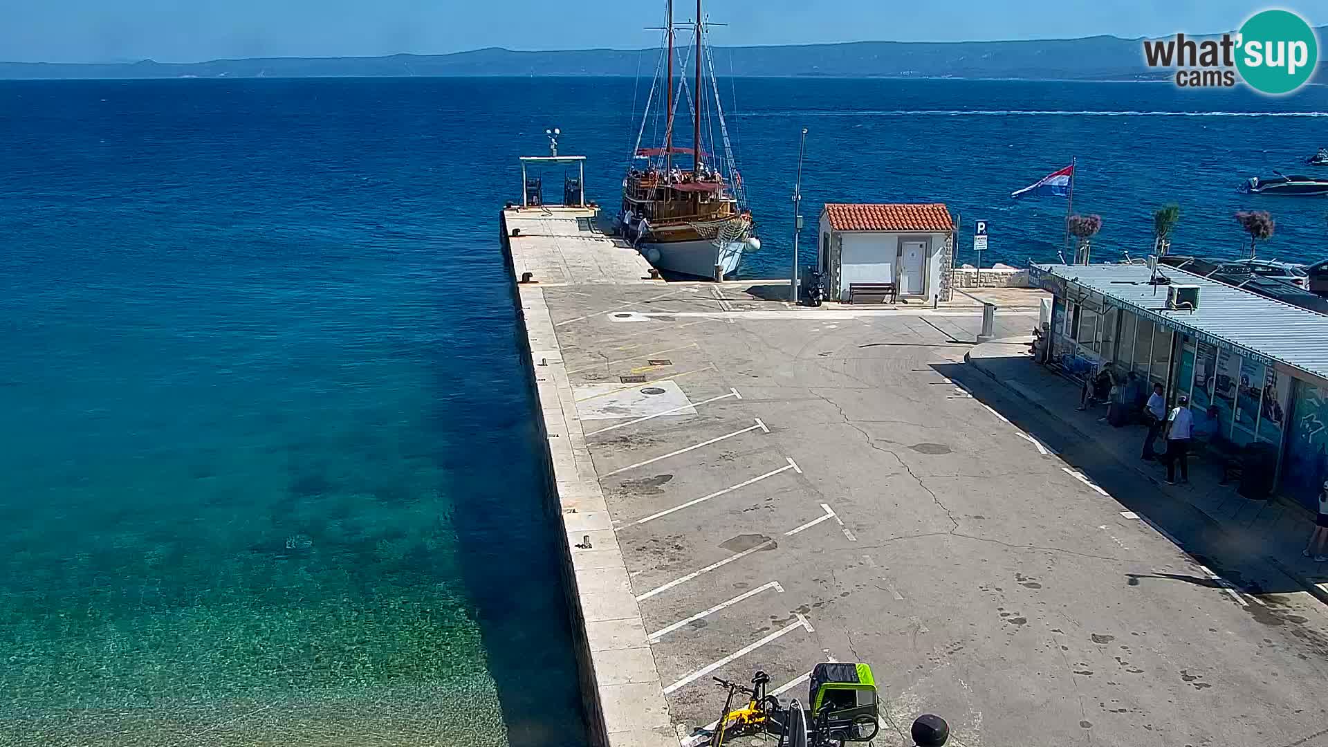 Webcam Bol centre-ville & marina – Vue en direct depuis Bol, île de Brač