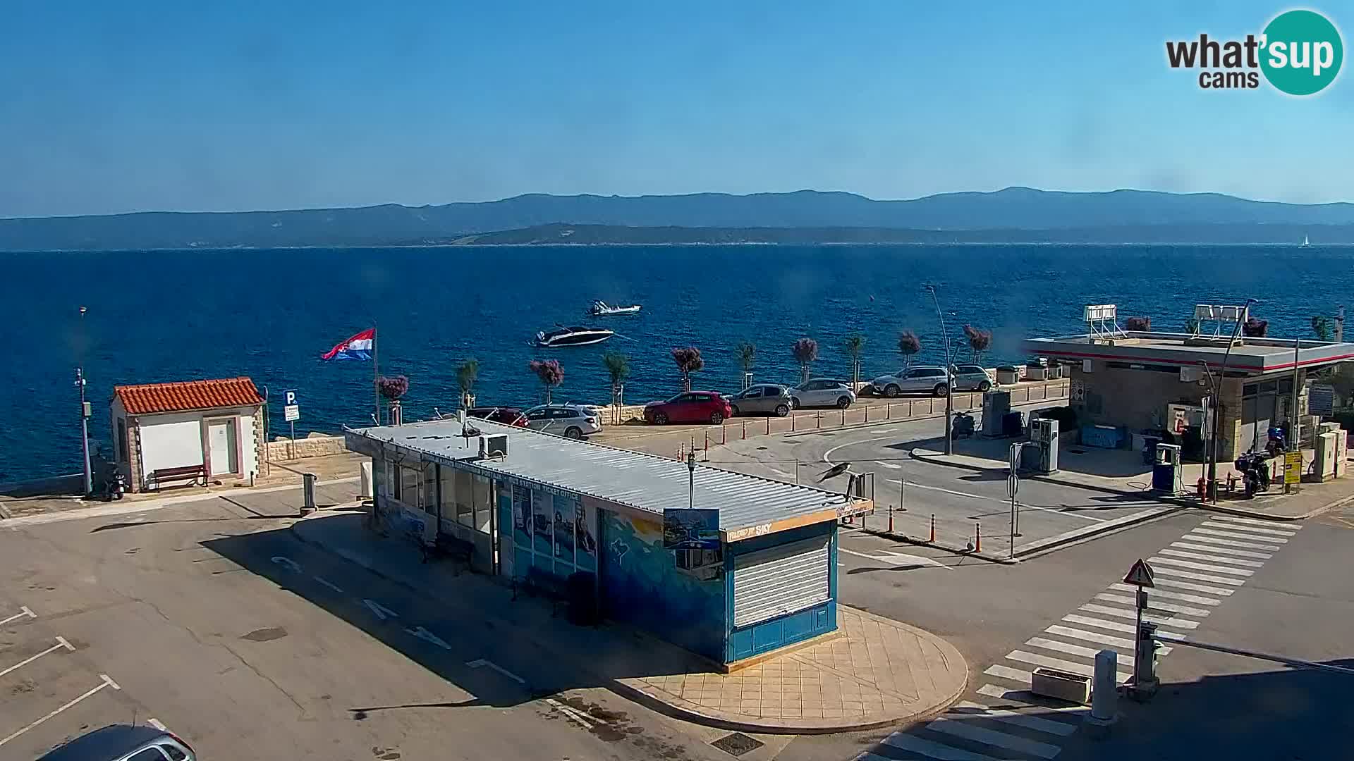 Webcam Bol centre-ville & marina – Vue en direct depuis Bol, île de Brač