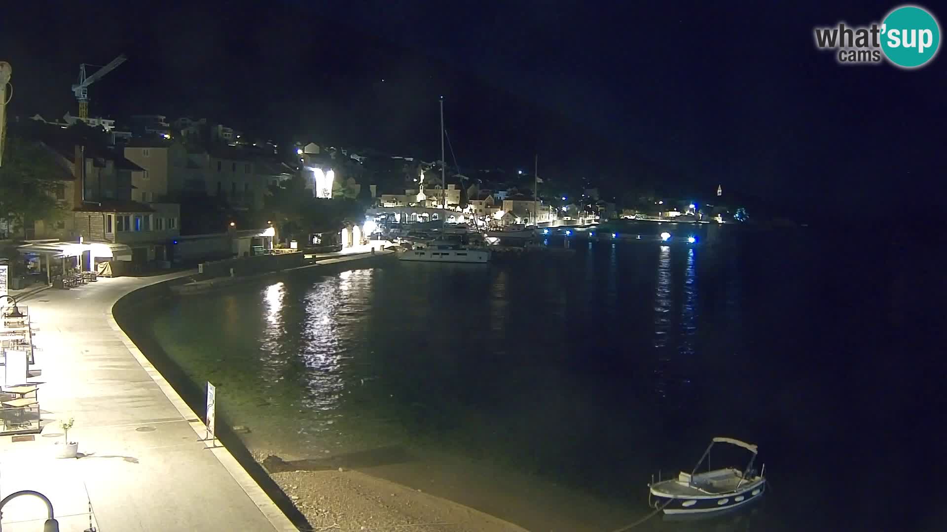 Webcam Bol Centro e Marina – Vista live dal porto di Bol