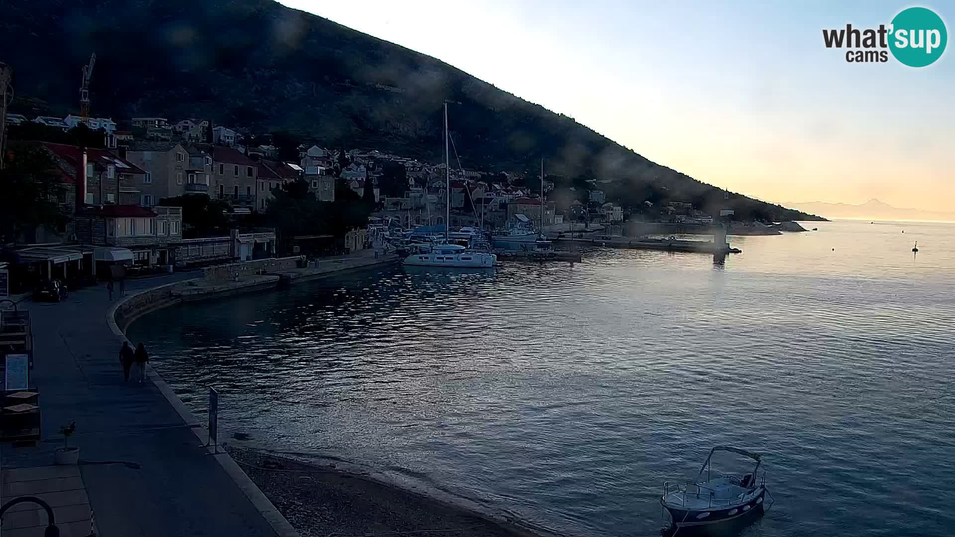 Webcam Bol centre-ville & marina – Vue en direct depuis Bol, île de Brač