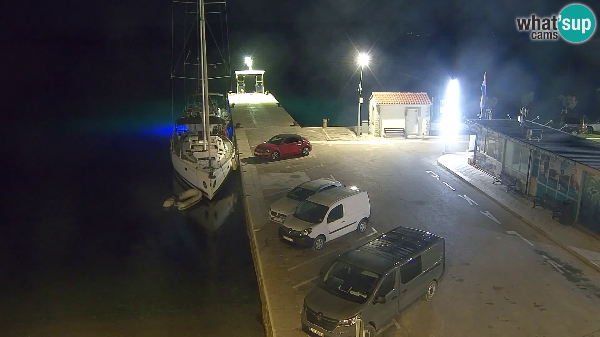Spletna kamera Bol – Center mesta in marina v živo