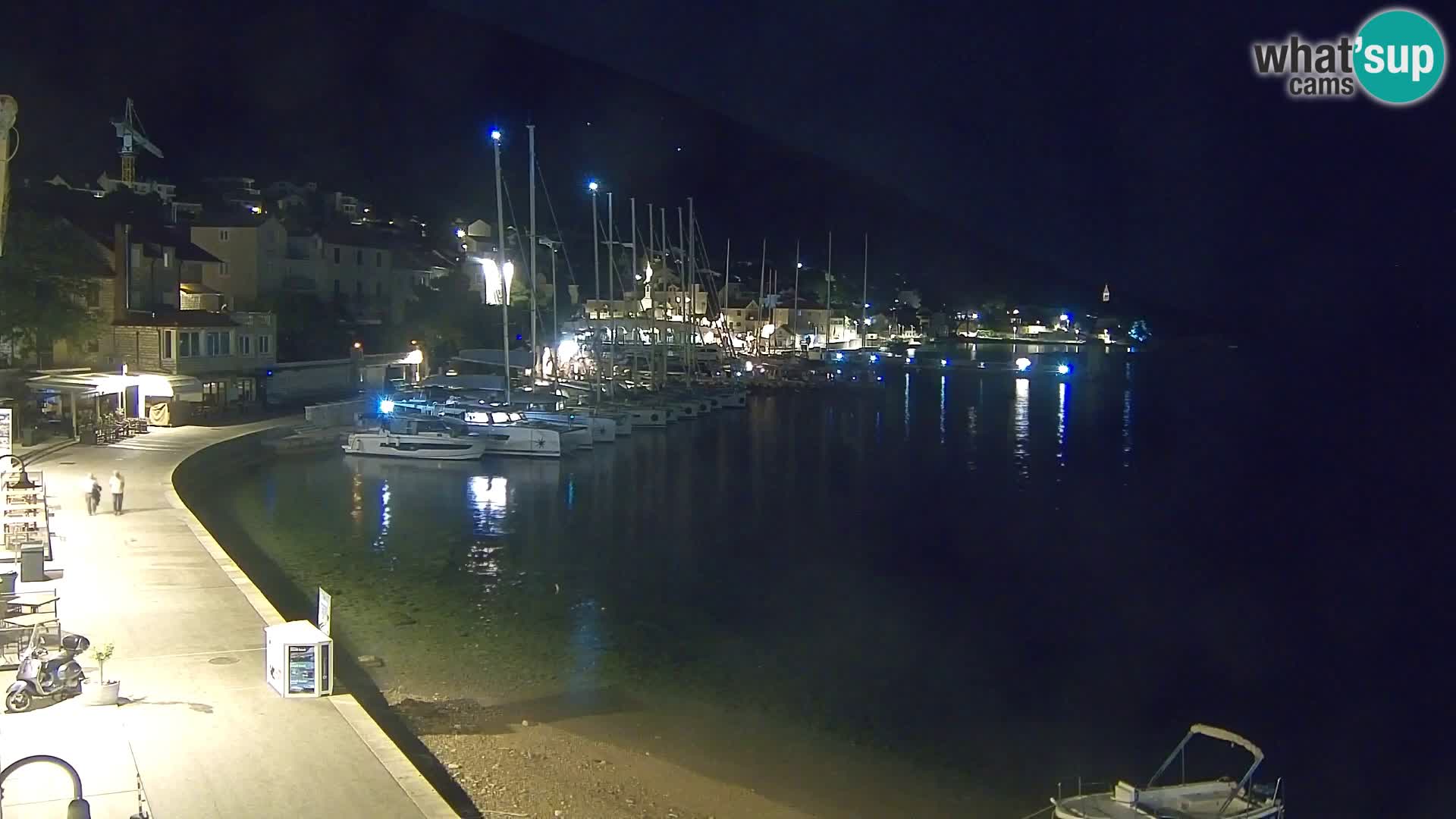 Webcam Bol Centre-Ville & Marina – Vue en direct depuis Bol, île de Brač