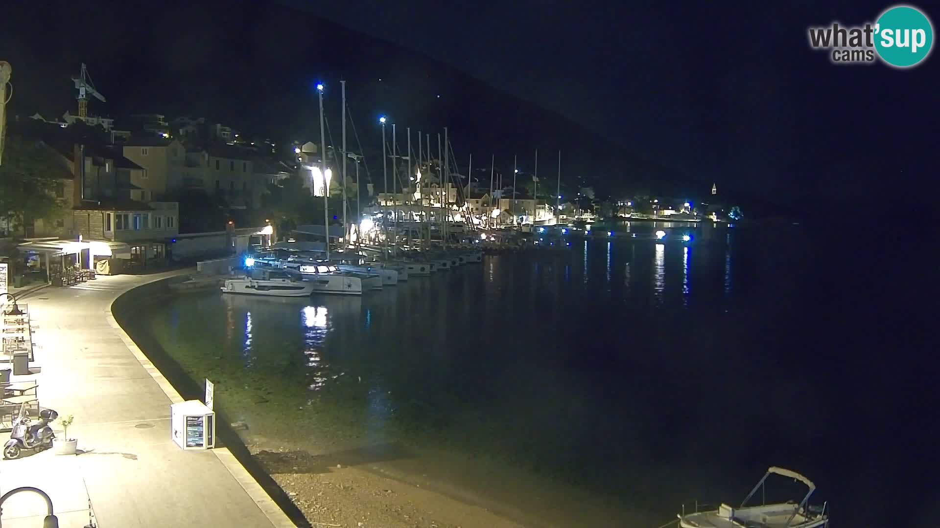Webcam Bol Hafen & Ortszentrum – Liveblick aus Bol auf der Insel Brač