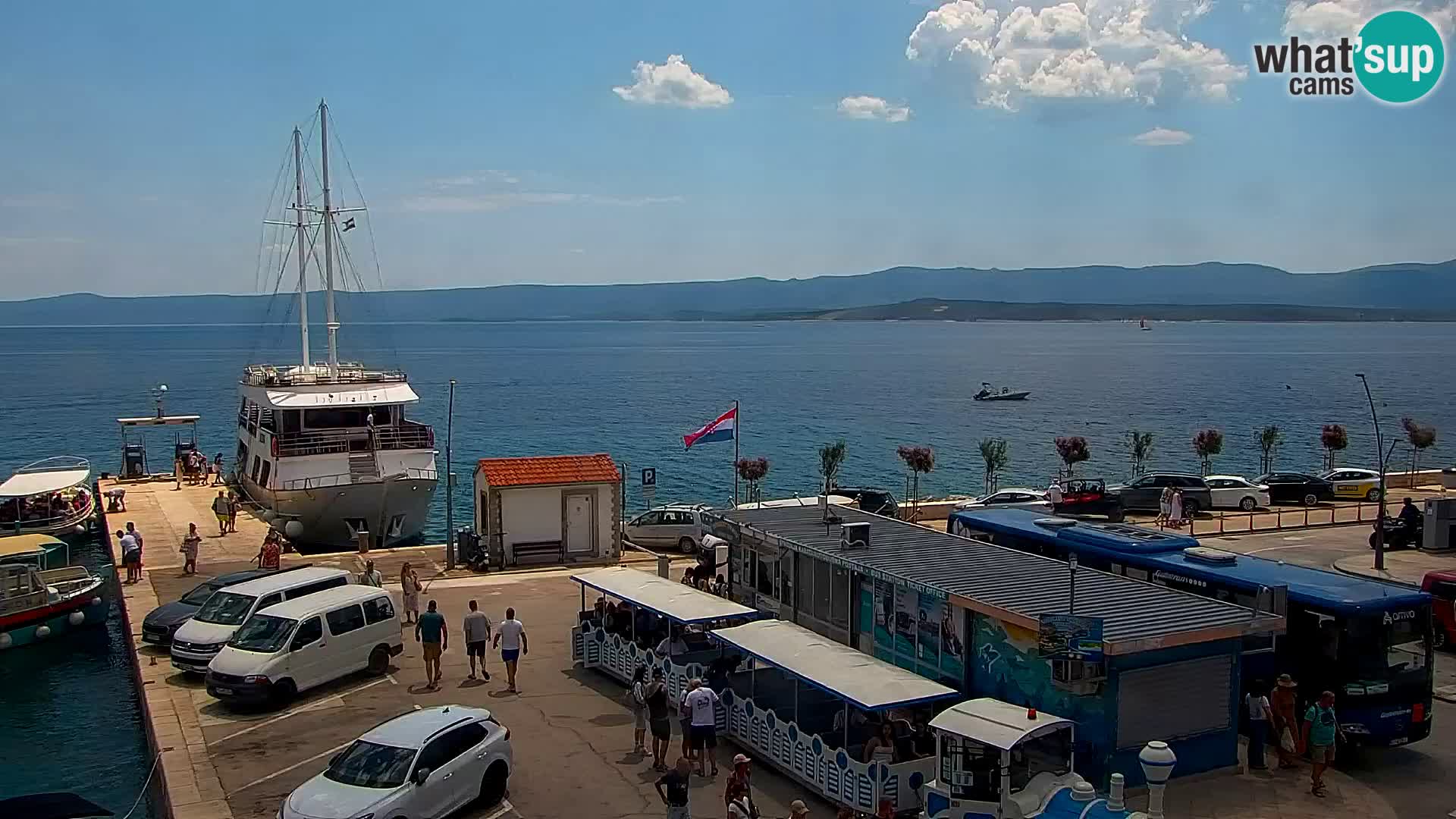 Webcam Bol Centre-Ville & Marina – Vue en direct depuis Bol, île de Brač