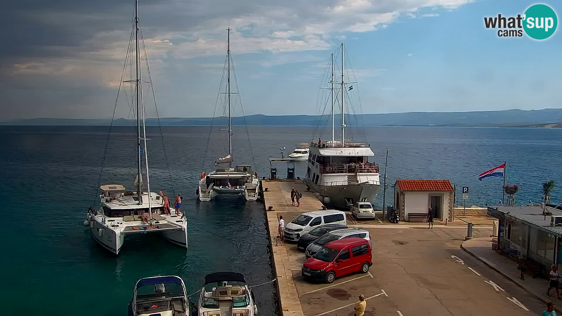 Webcam Bol Centre-Ville & Marina – Vue en direct depuis Bol, île de Brač