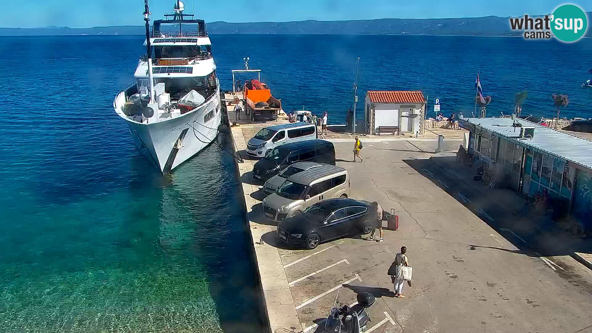 Webcam Bol centre-ville & marina – Vue en direct depuis Bol, île de Brač