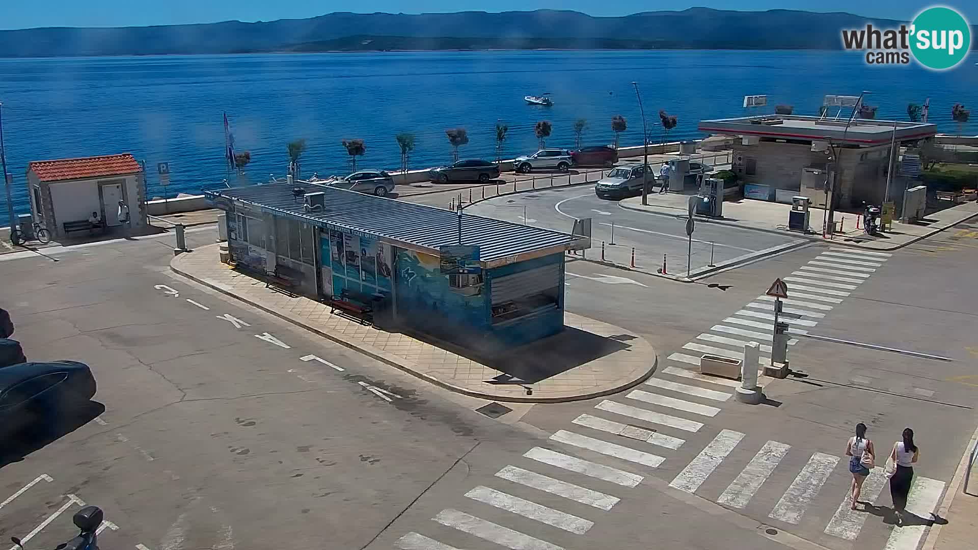 Webcam Bol Centro e Marina – Vista live dal porto di Bol