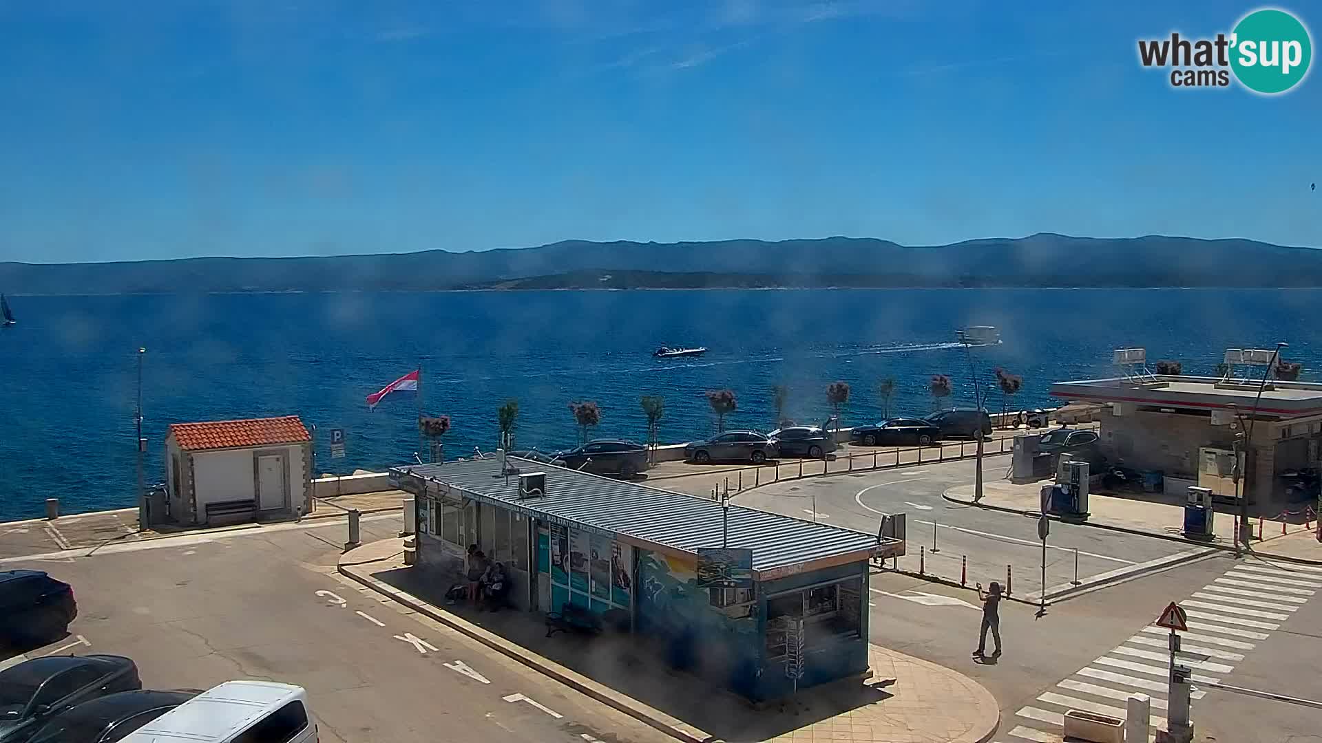 Webcam Bol centre-ville & marina – Vue en direct depuis Bol, île de Brač
