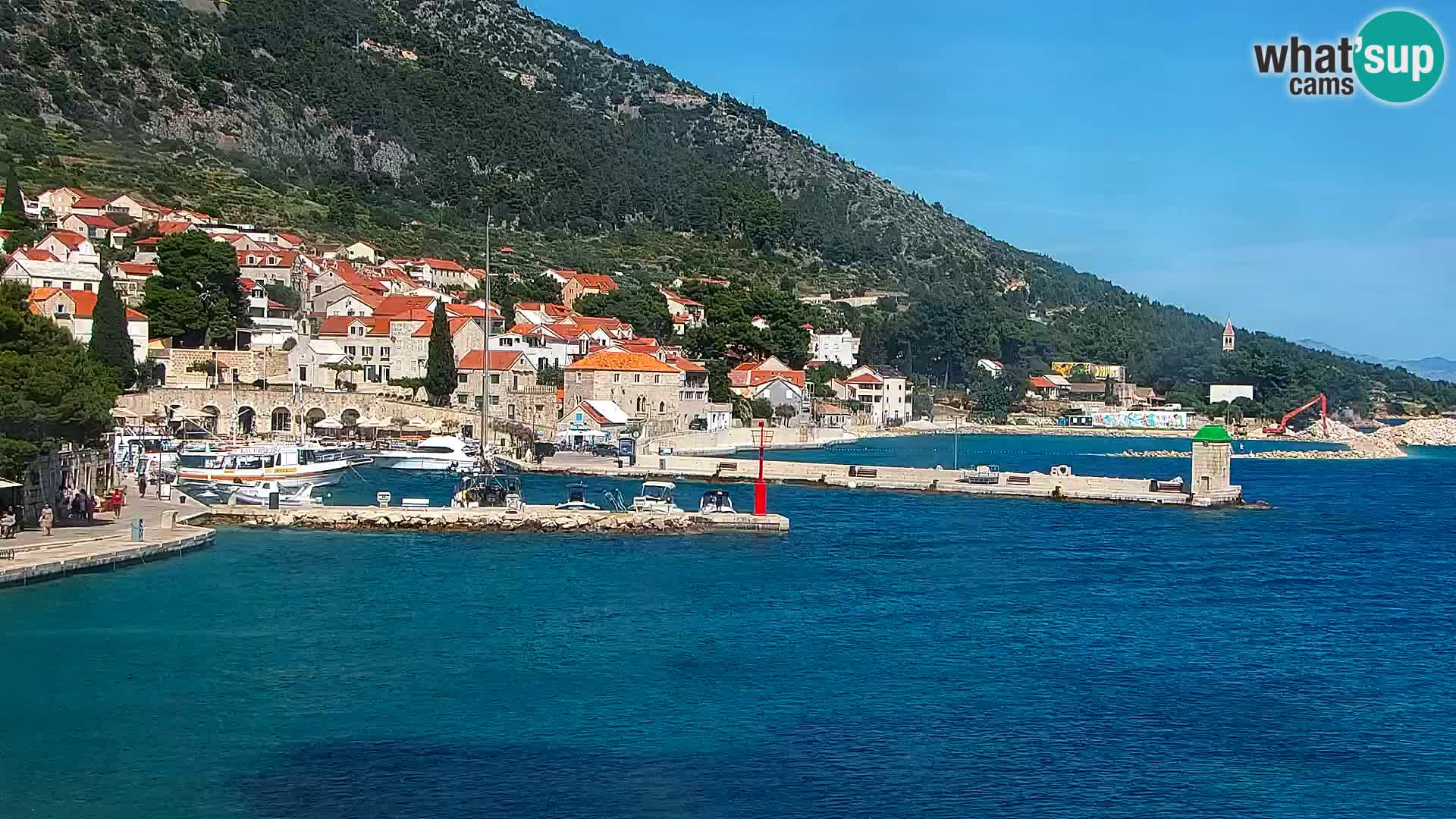 Webcam Bol Town Center & Marina – Live View from Bol, Brač