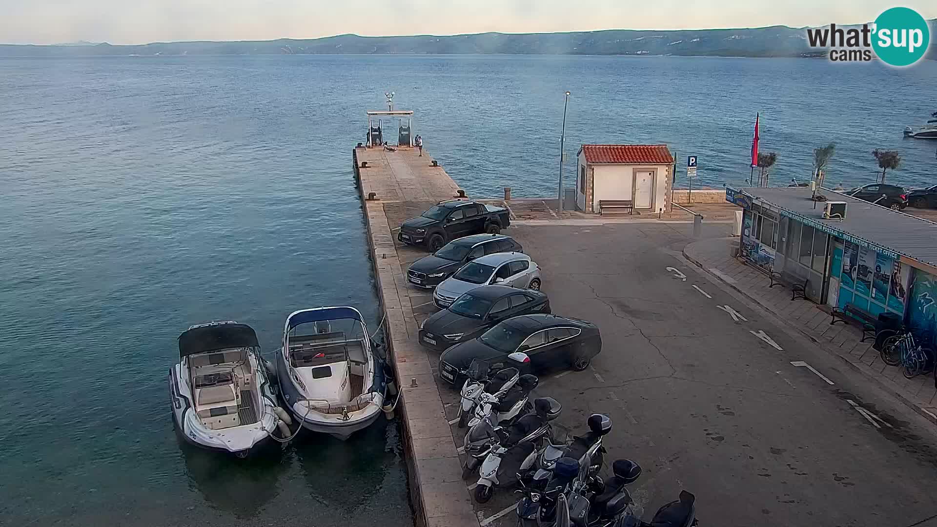 Webcam Bol centre-ville & marina – Vue en direct depuis Bol, île de Brač