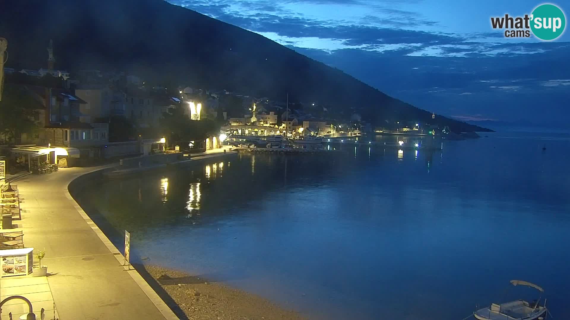 Spletna kamera Bol – Center mesta in marina v živo