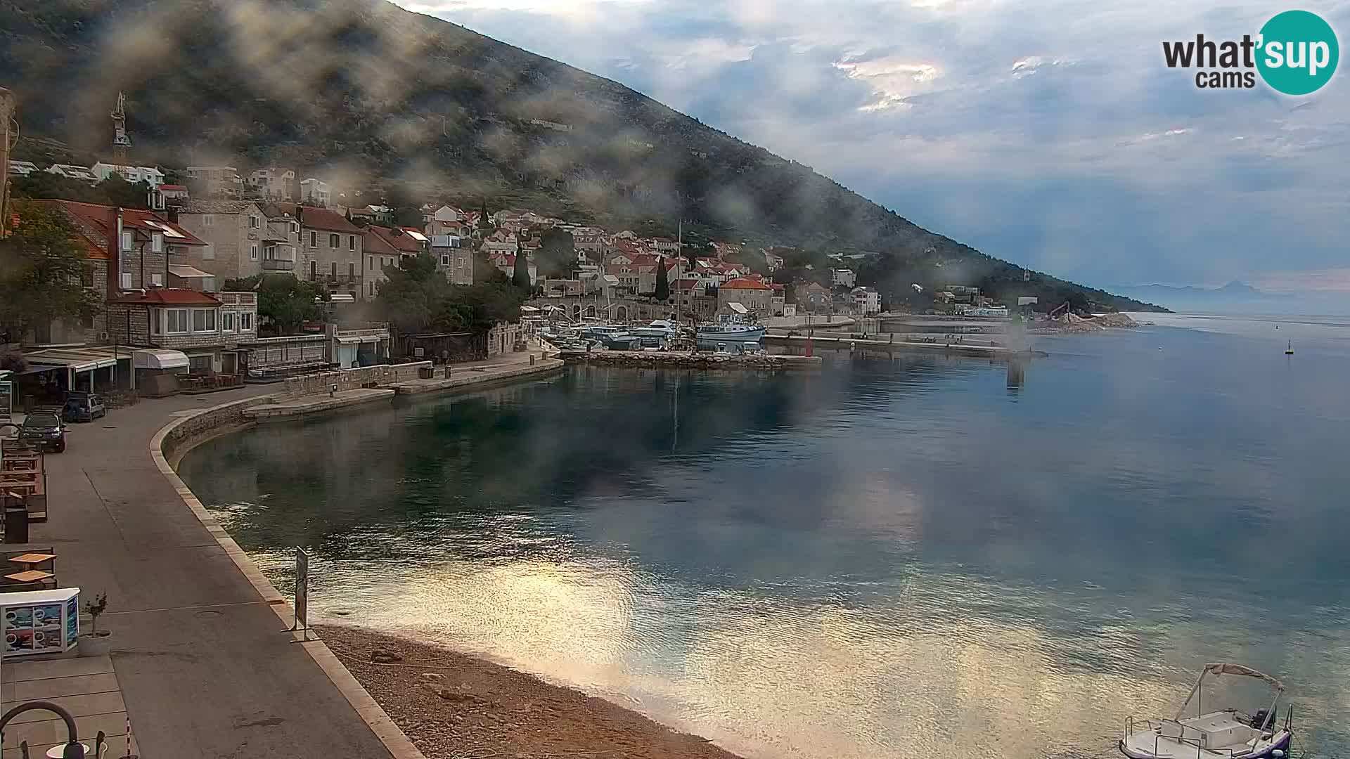 Webcam Bol Centre-Ville & Marina – Vue en direct depuis Bol, île de Brač