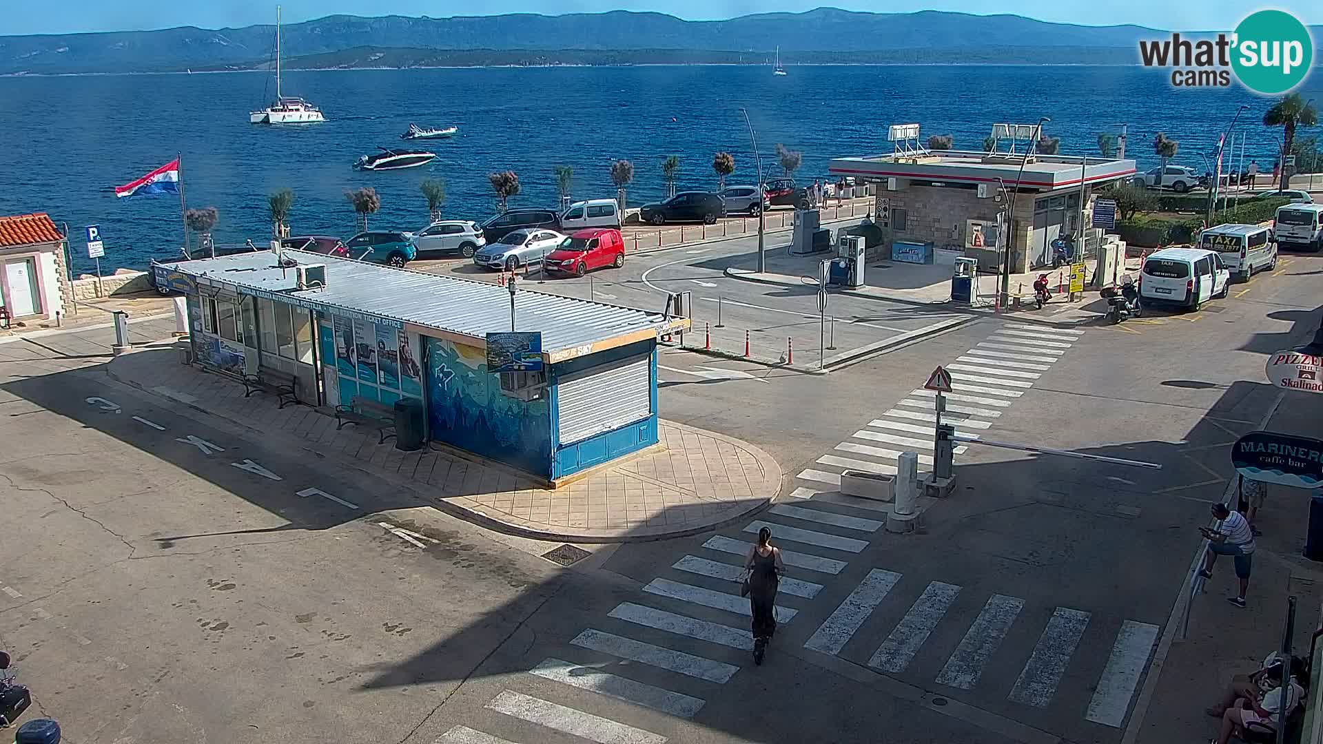 Webcam Bol centre-ville & marina – Vue en direct depuis Bol, île de Brač