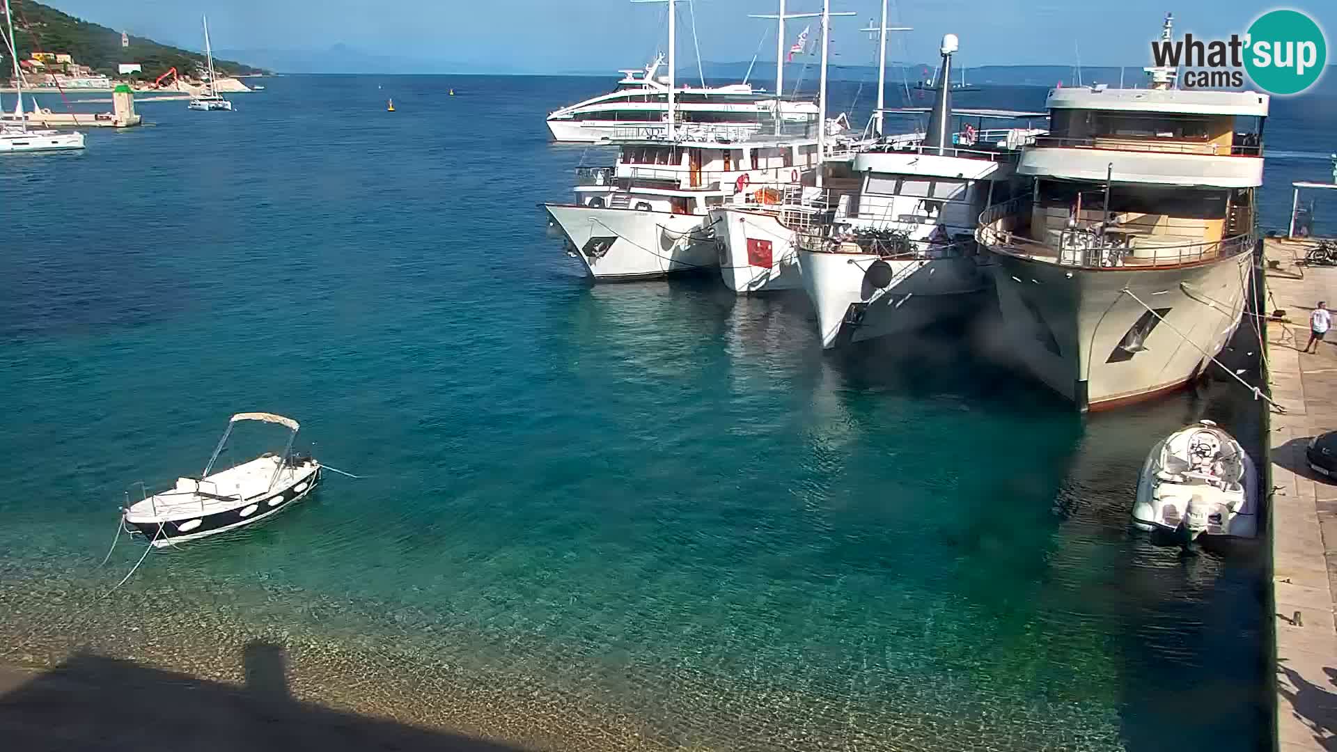 Webcam Bol Centre-Ville & Marina – Vue en direct depuis Bol, île de Brač