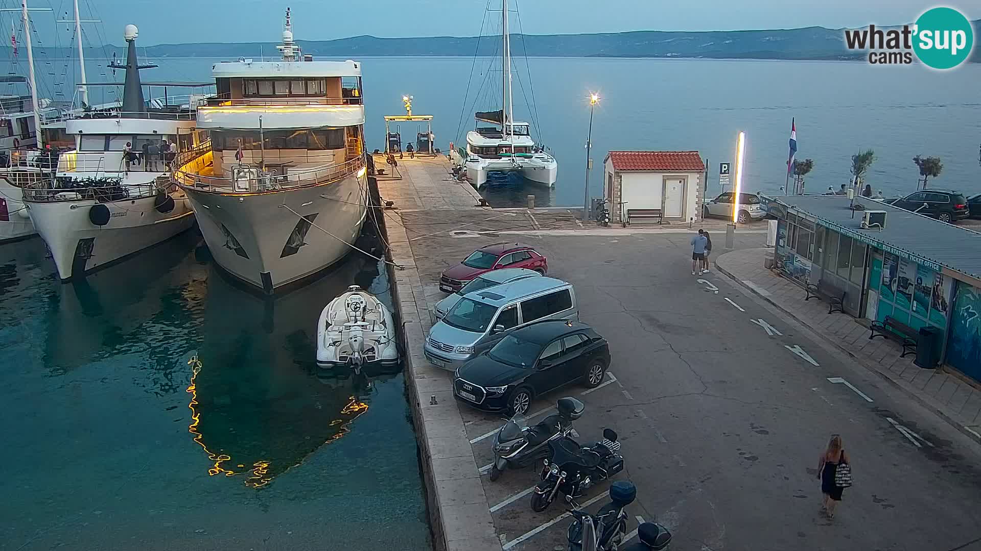 Webcam Bol Centre-Ville & Marina – Vue en direct depuis Bol, île de Brač
