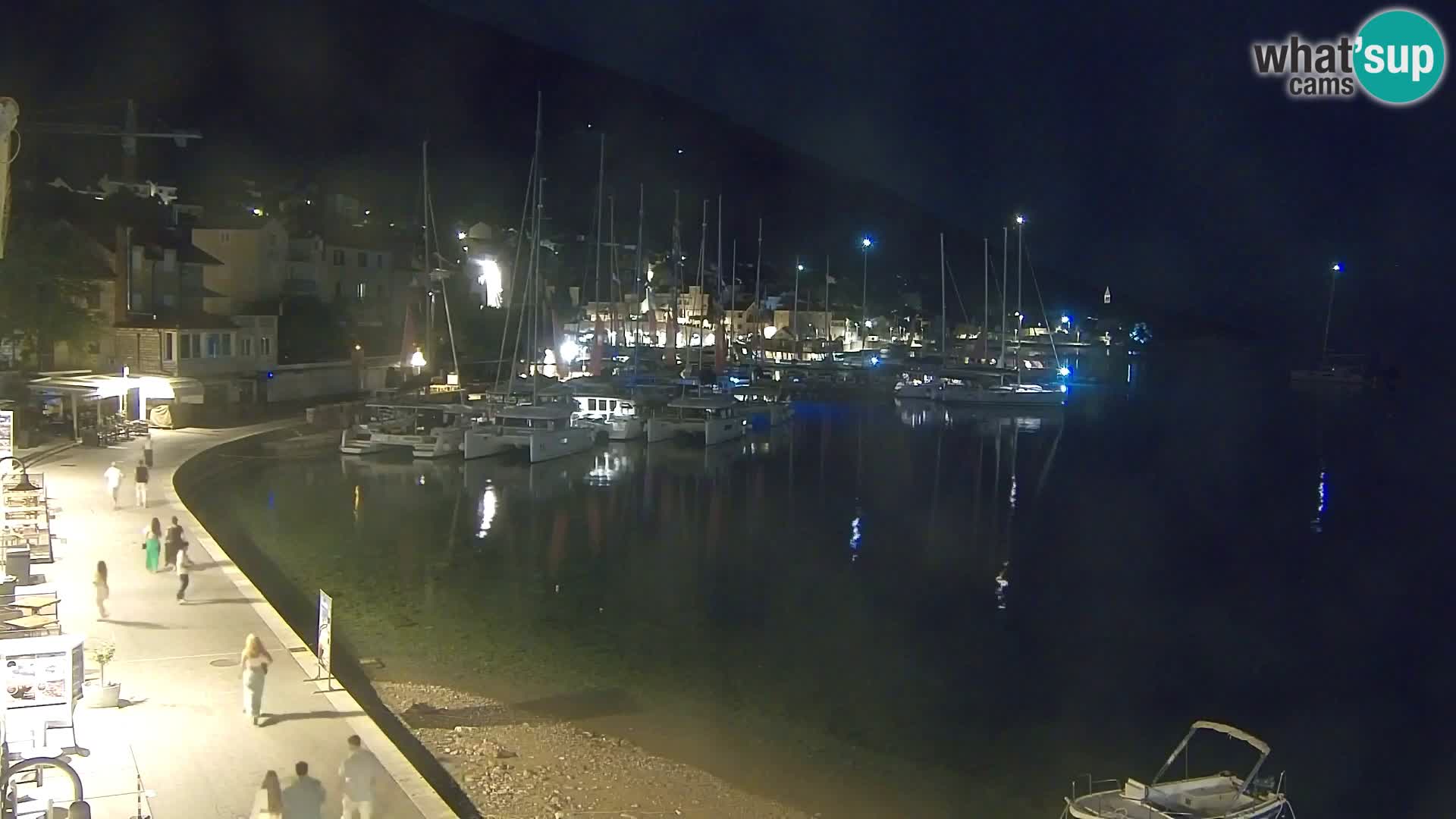 Webcam Bol centre-ville & marina – Vue en direct depuis Bol, île de Brač