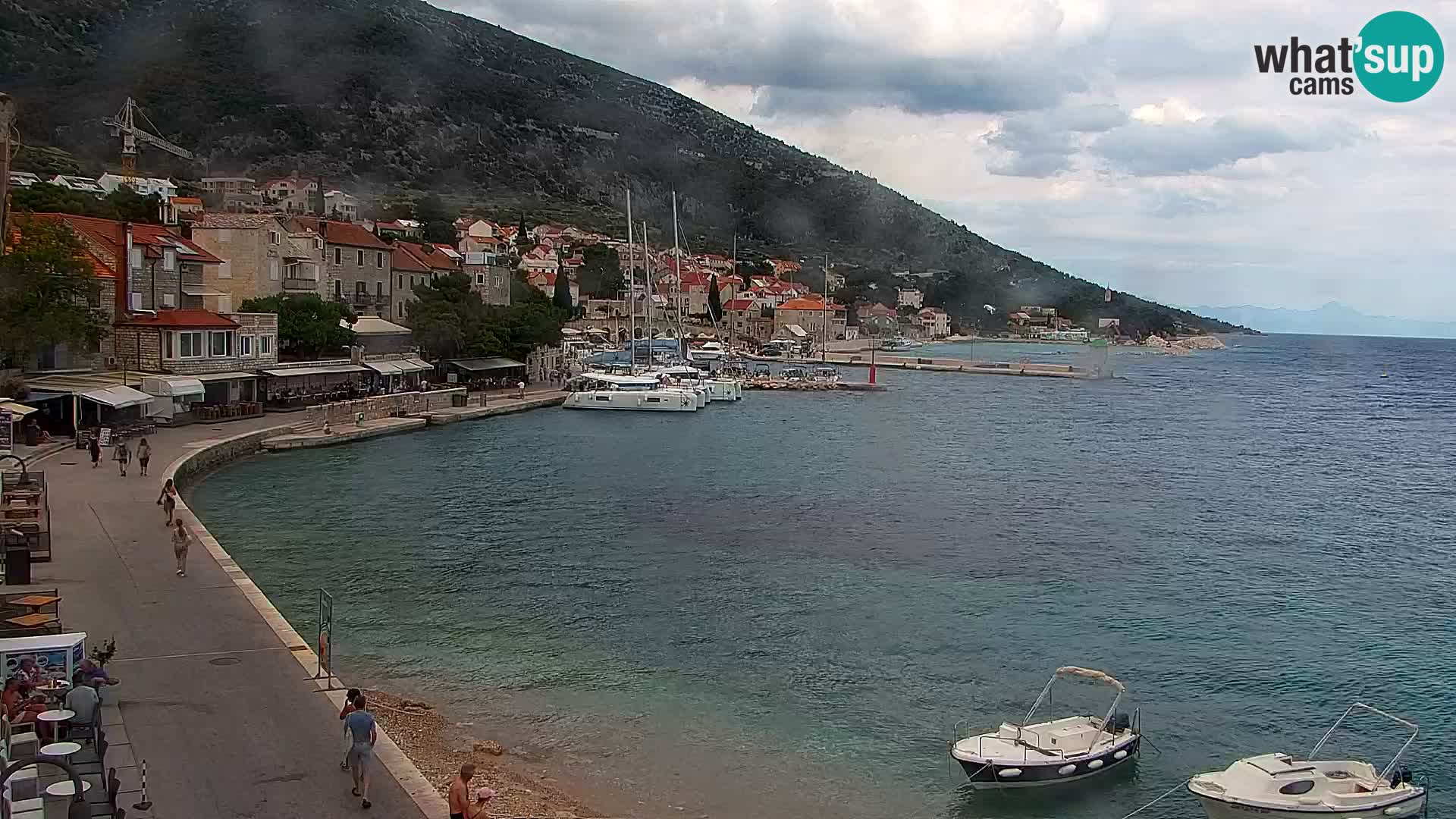 Webcam Bol Centre-Ville & Marina – Vue en direct depuis Bol, île de Brač