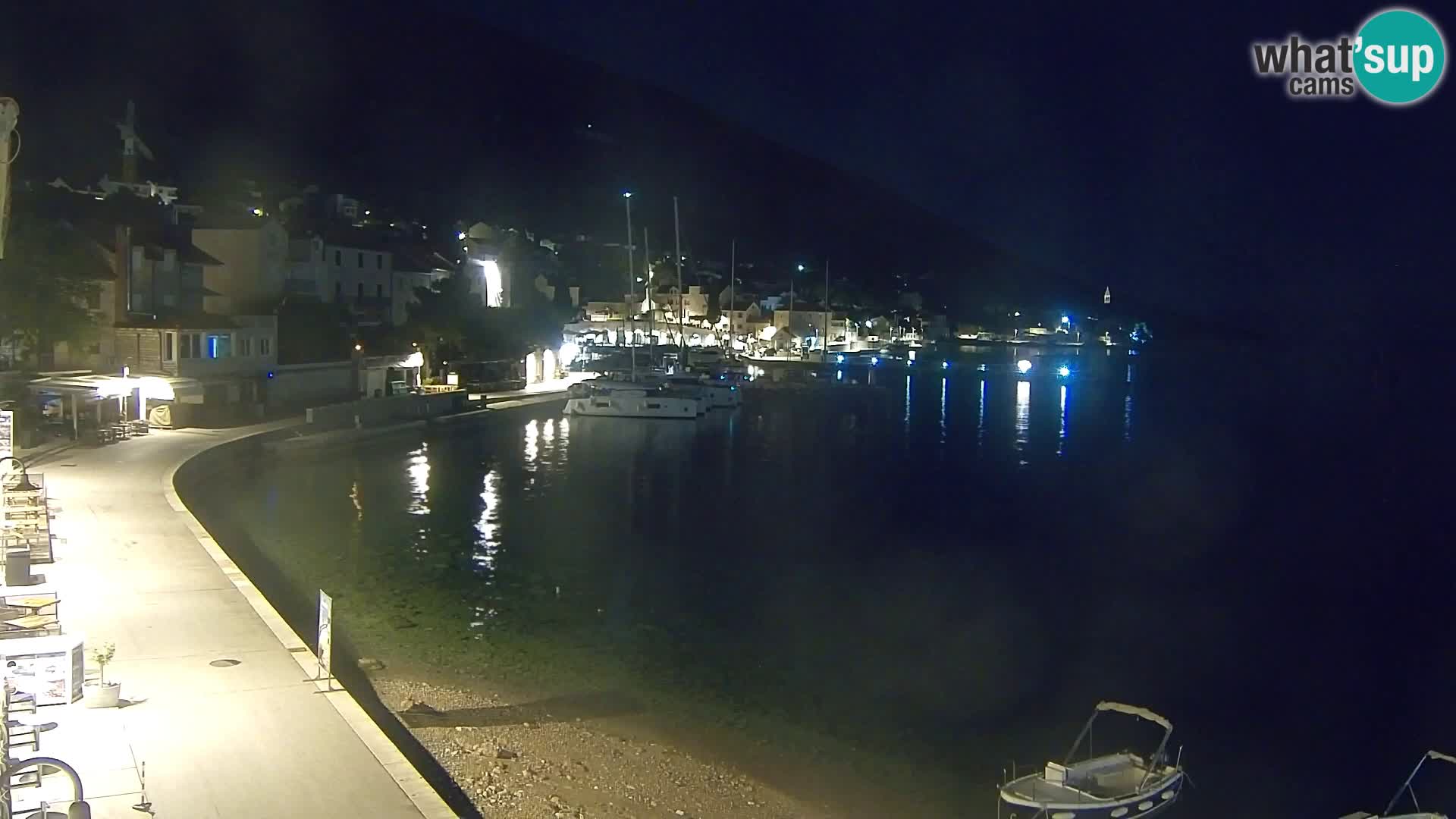 Webcam Bol Centre-Ville & Marina – Vue en direct depuis Bol, île de Brač