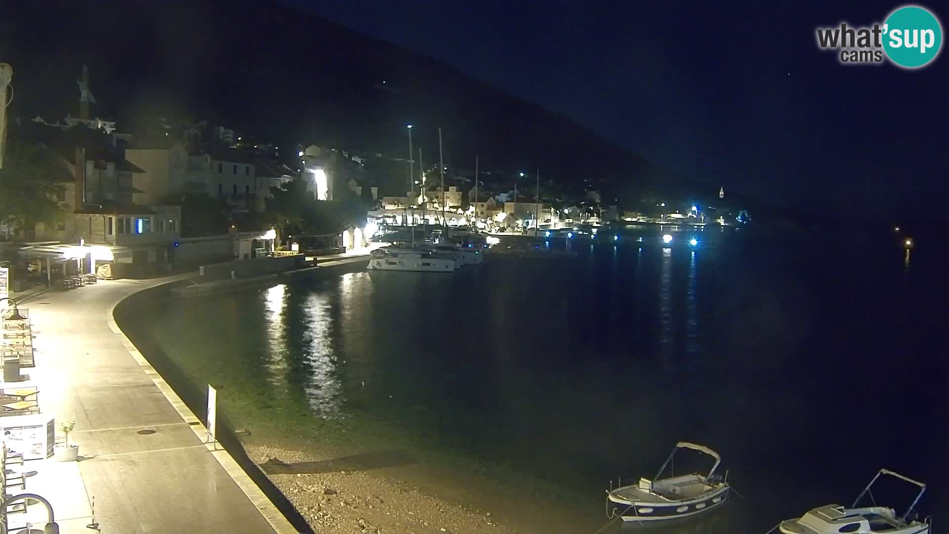 Webcam Bol centre-ville & marina – Vue en direct depuis Bol, île de Brač