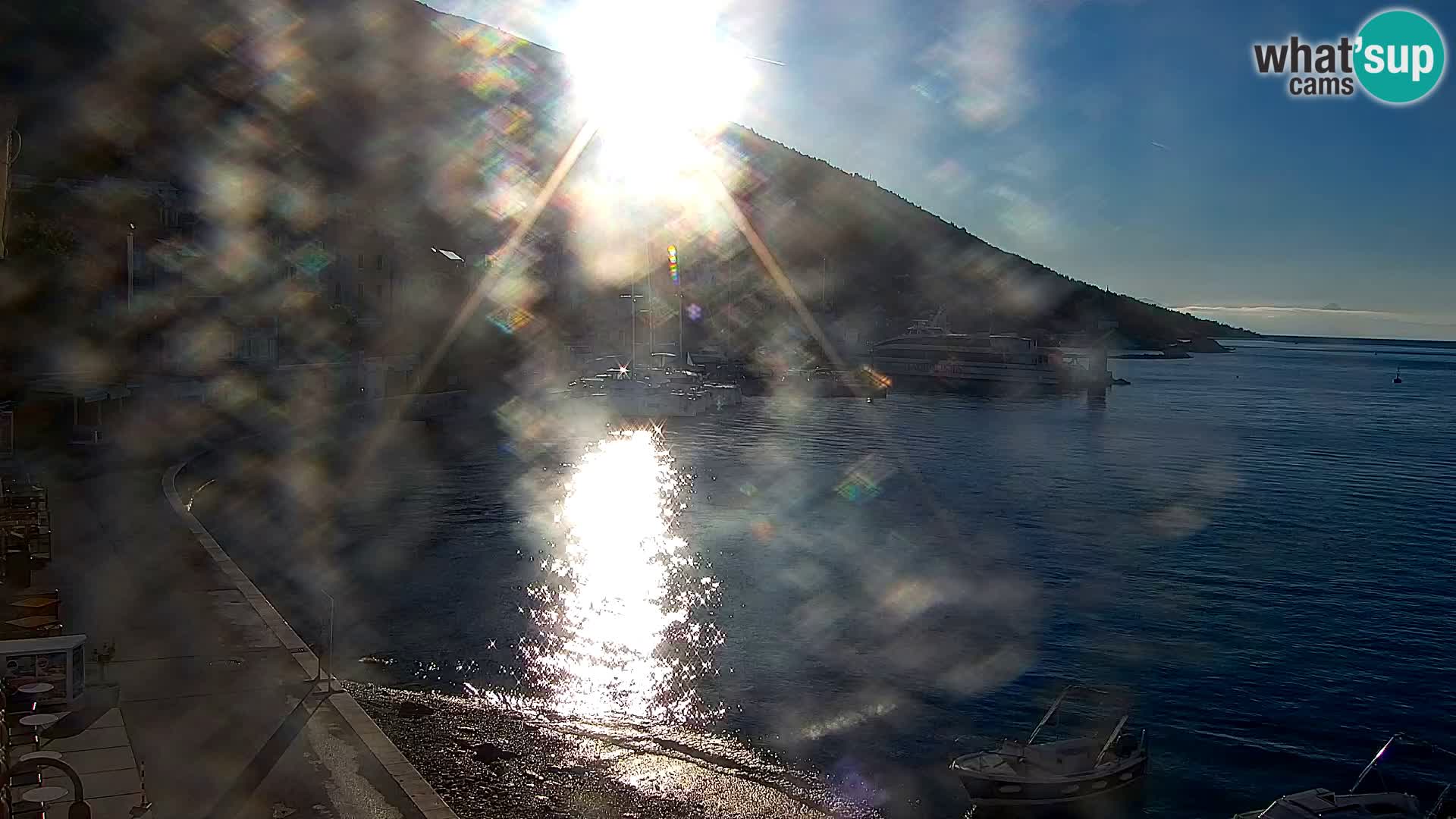 Webcam Bol Hafen & Ortszentrum – Liveblick aus Bol auf der Insel Brač