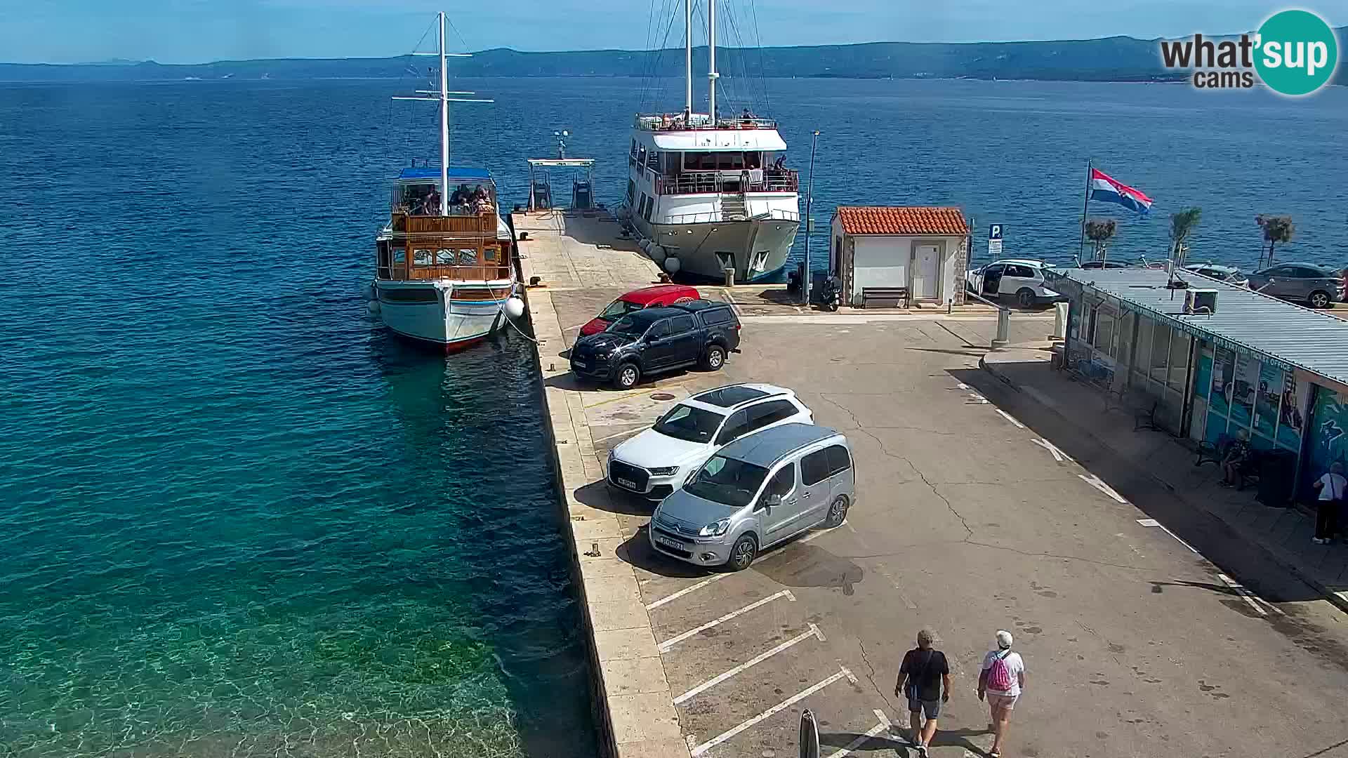 Webcam Bol Centre-Ville & Marina – Vue en direct depuis Bol, île de Brač
