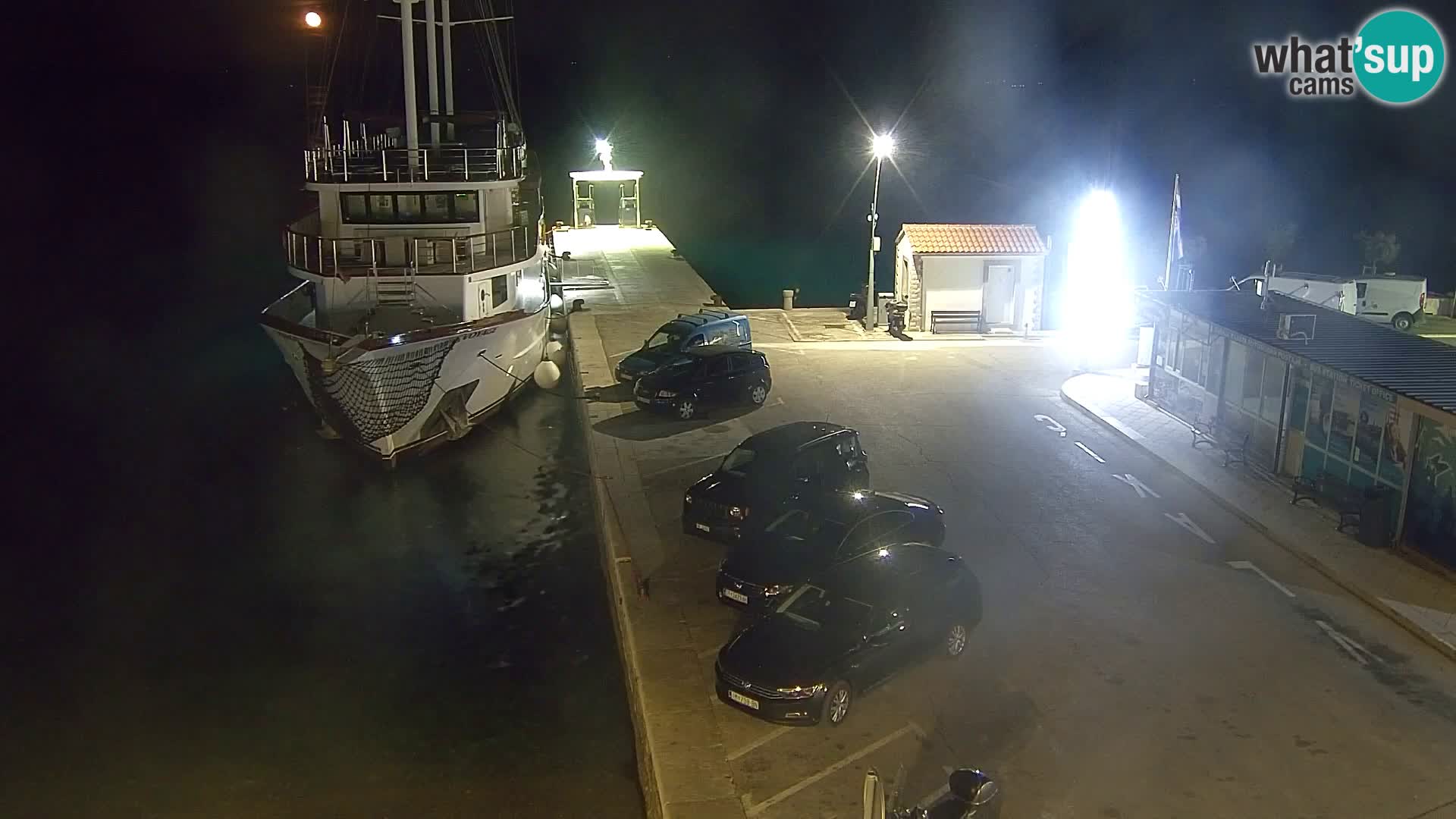 Webcam Bol Centro e Marina – Vista live dal porto di Bol