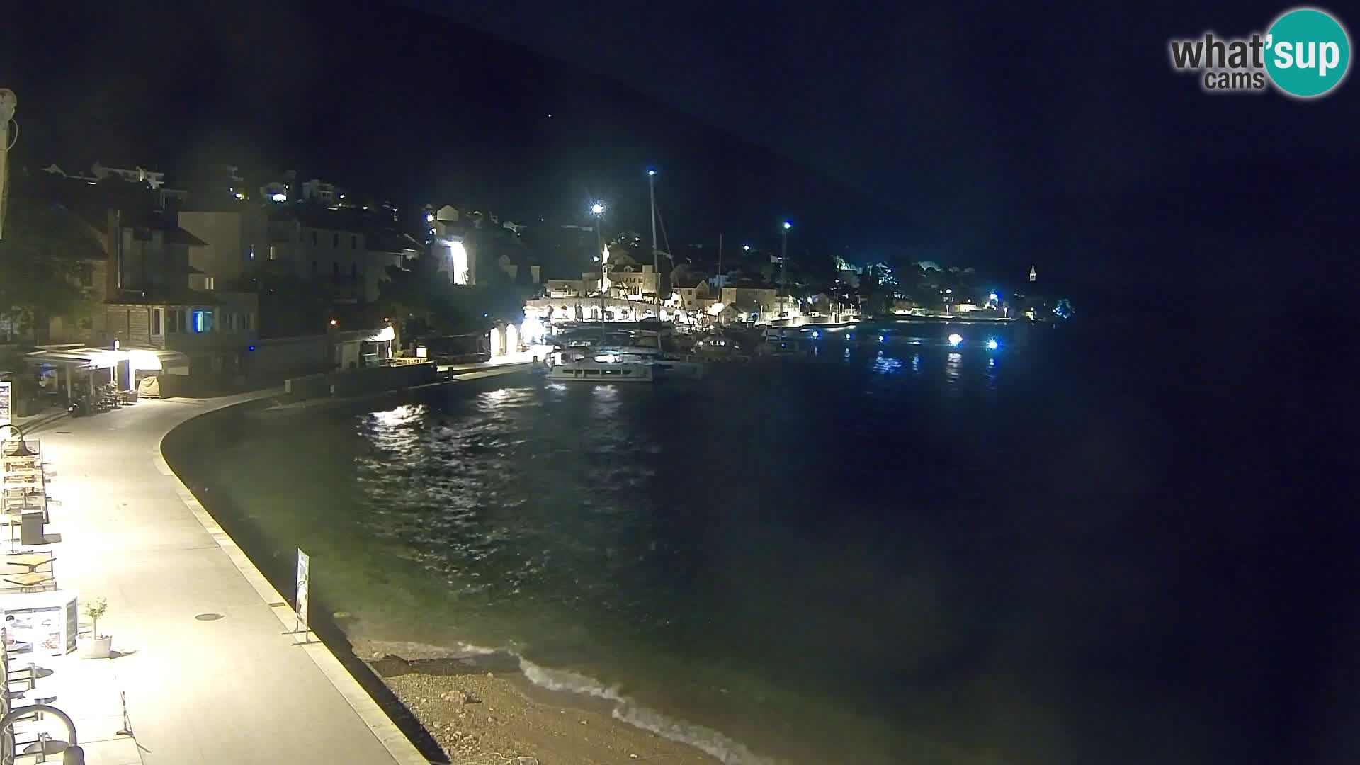 Webcam Bol Centro e Marina – Vista live dal porto di Bol