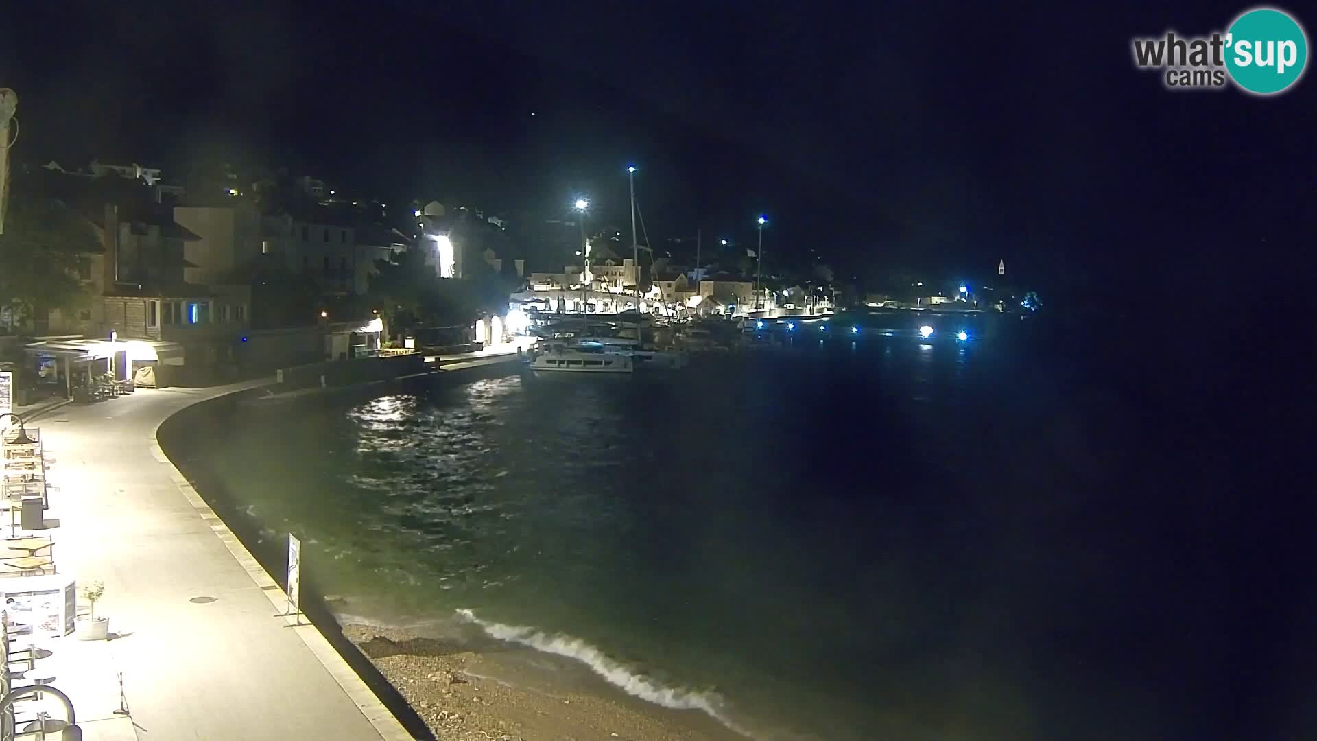 Spletna kamera Bol – Center mesta in marina v živo