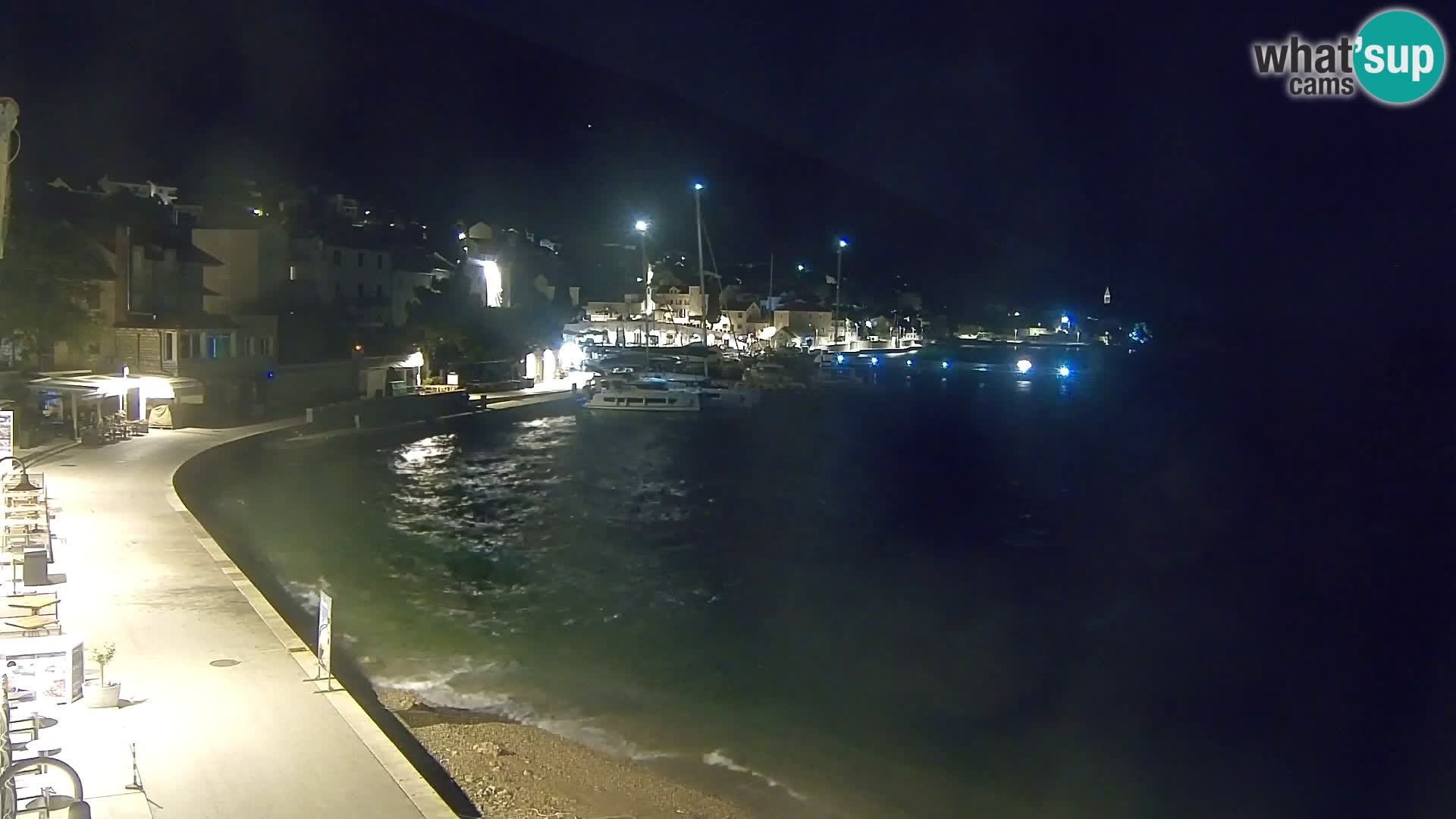 Webcam Bol Centro e Marina – Vista live dal porto di Bol