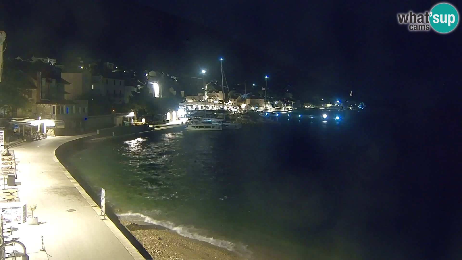 Spletna kamera Bol – Center mesta in marina v živo