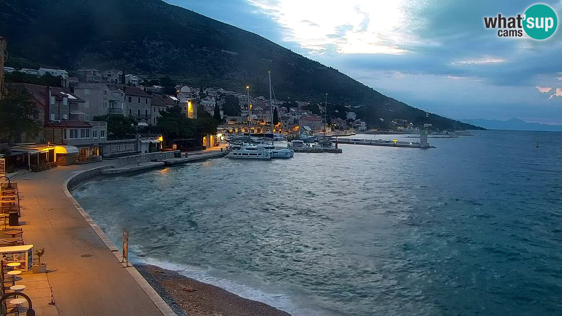 Webcam Bol Centre-Ville & Marina – Vue en direct depuis Bol, île de Brač